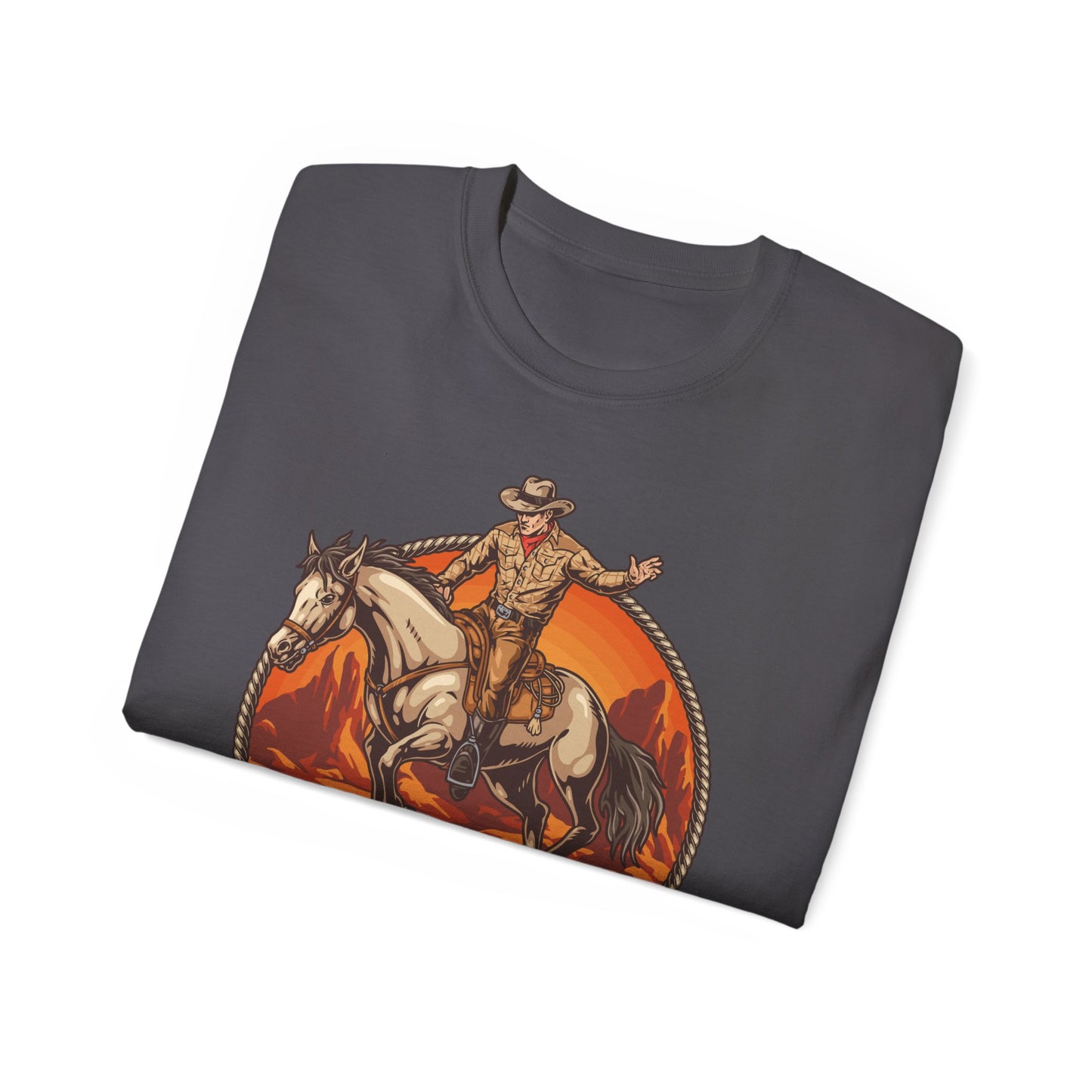 Western Rodeo Cowboy Tee - Fun Casual Shirt for Rodeo Fans, Gift for Country Lovers, Festival Outfit, Everyday Wear, Rodeo Apparel - Rodeo Cowboy - Texas