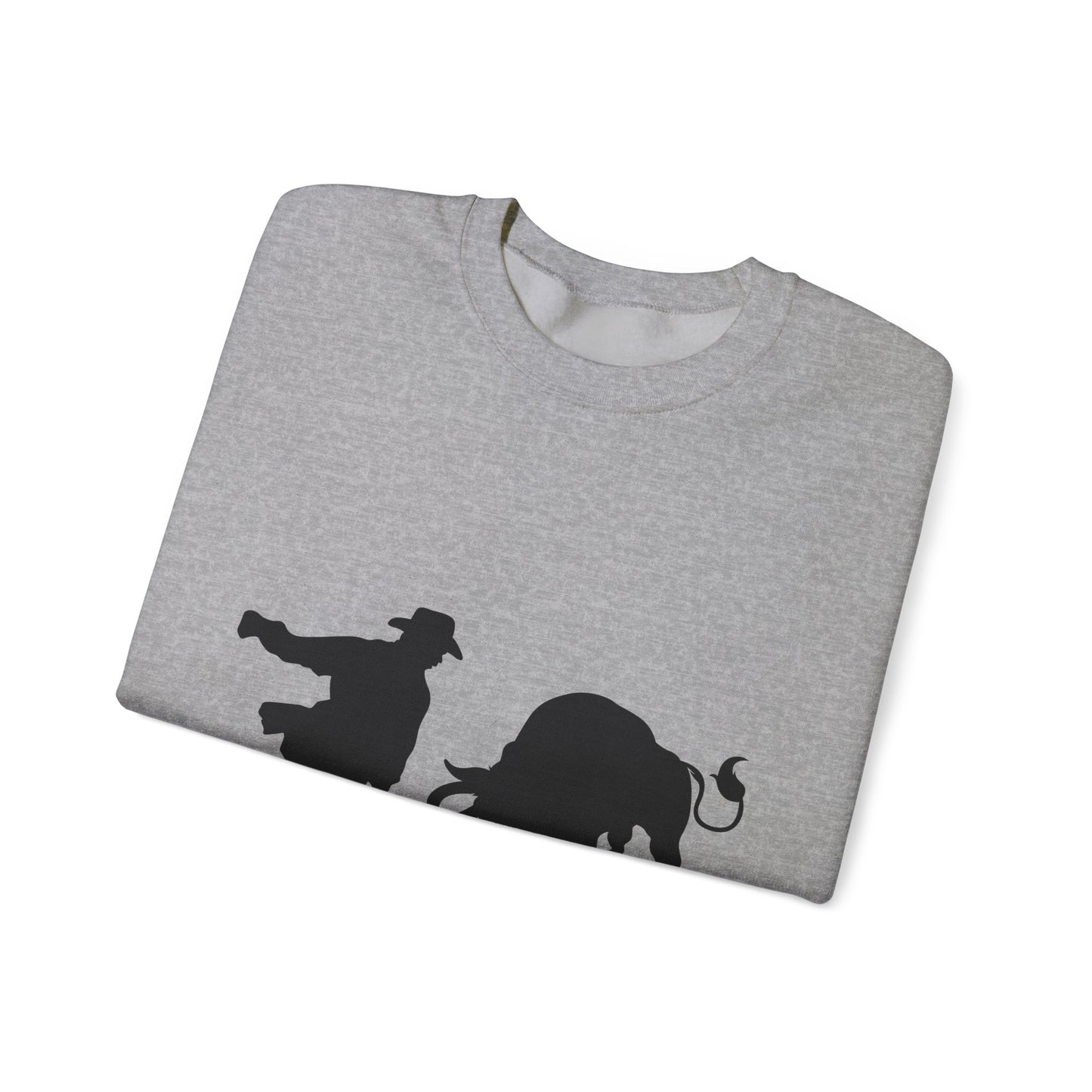 Crewneck Sweatshirt - Clown and Bull - Silhouette