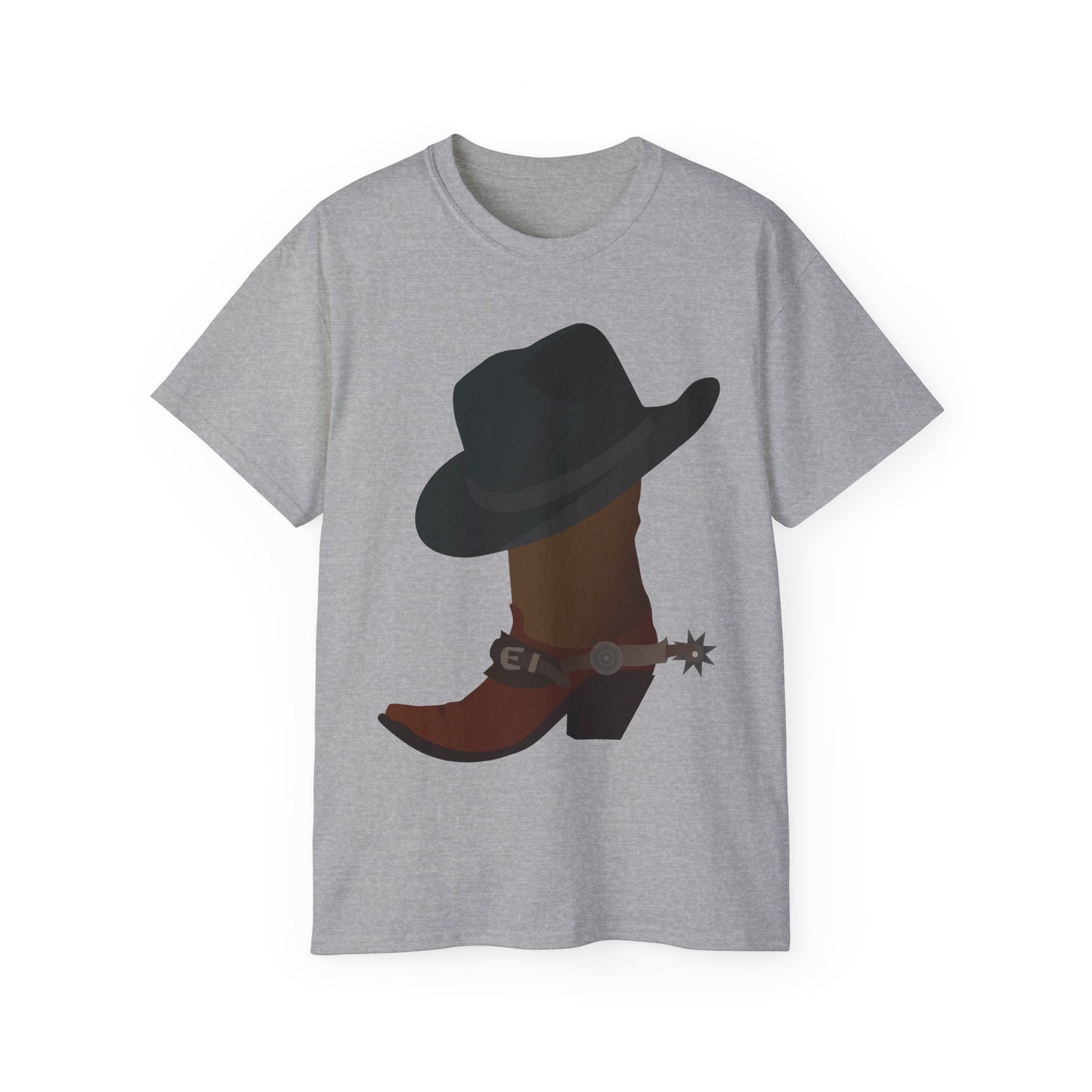 Unisex Ultra Cotton Tee - Rodeo - Boots and Hat and Spurs