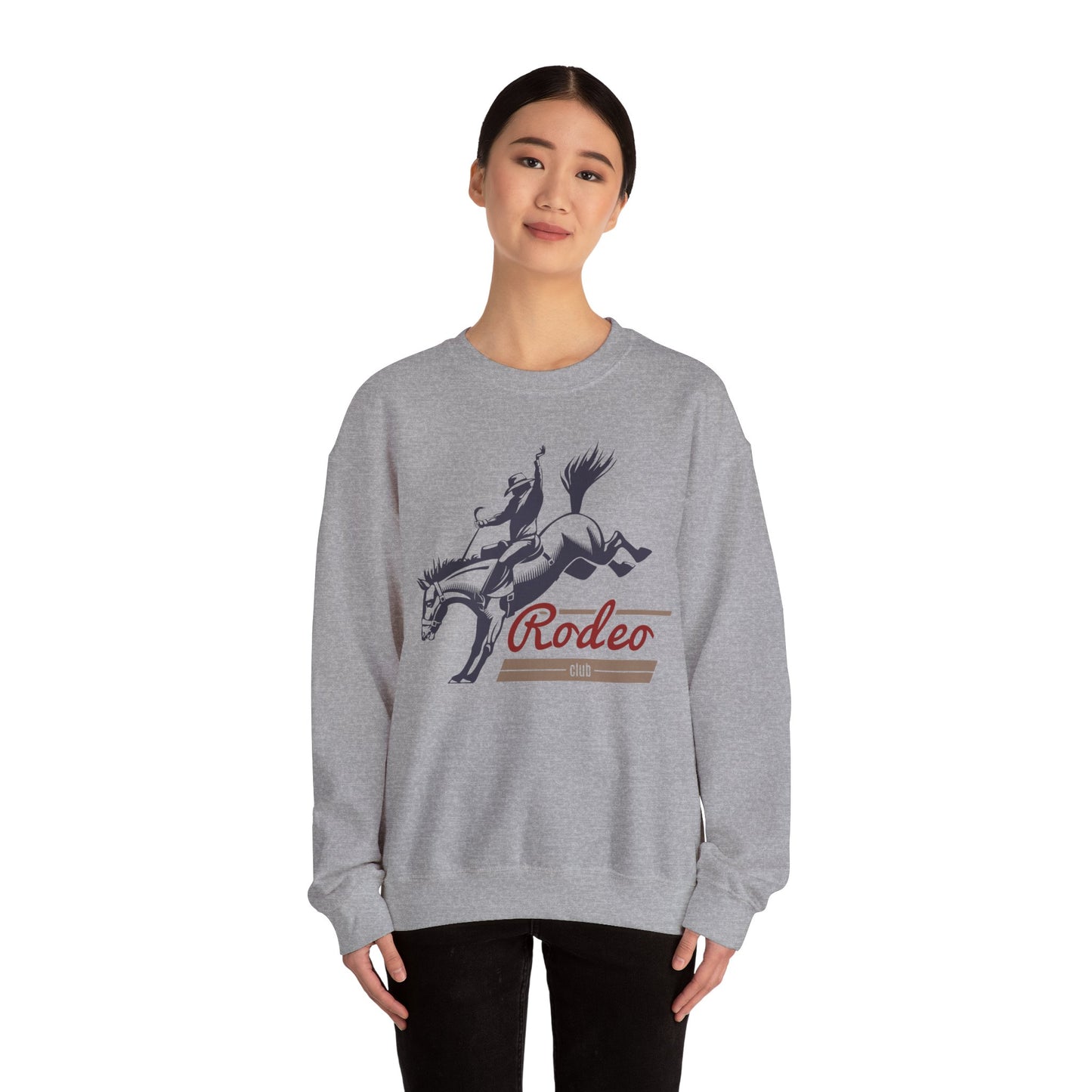 Crewneck Sweatshirt - Western Cowboy - Rodeo Club
