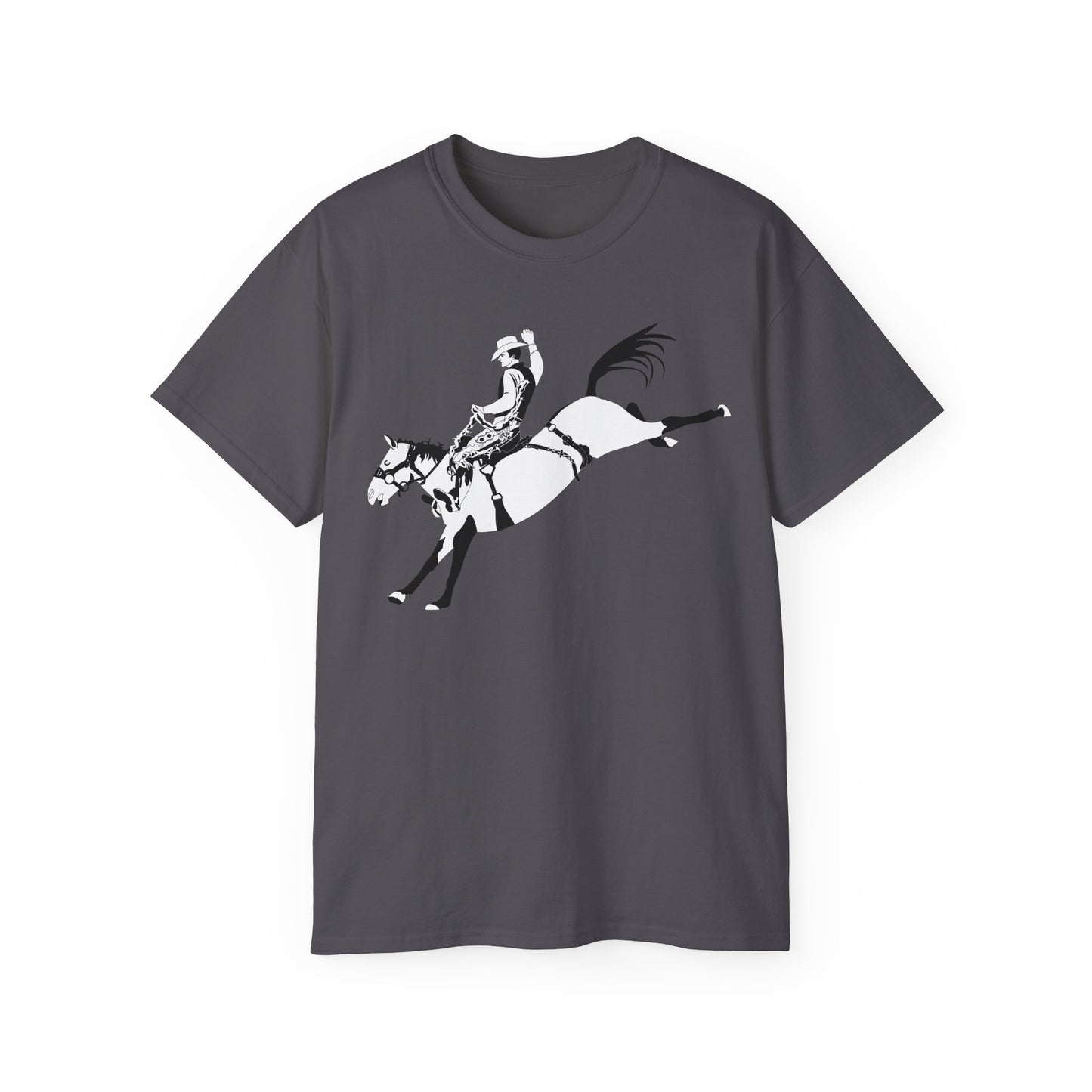 Unisex Ultra Cotton Tee - Cowboy - Bronco Buster - BW