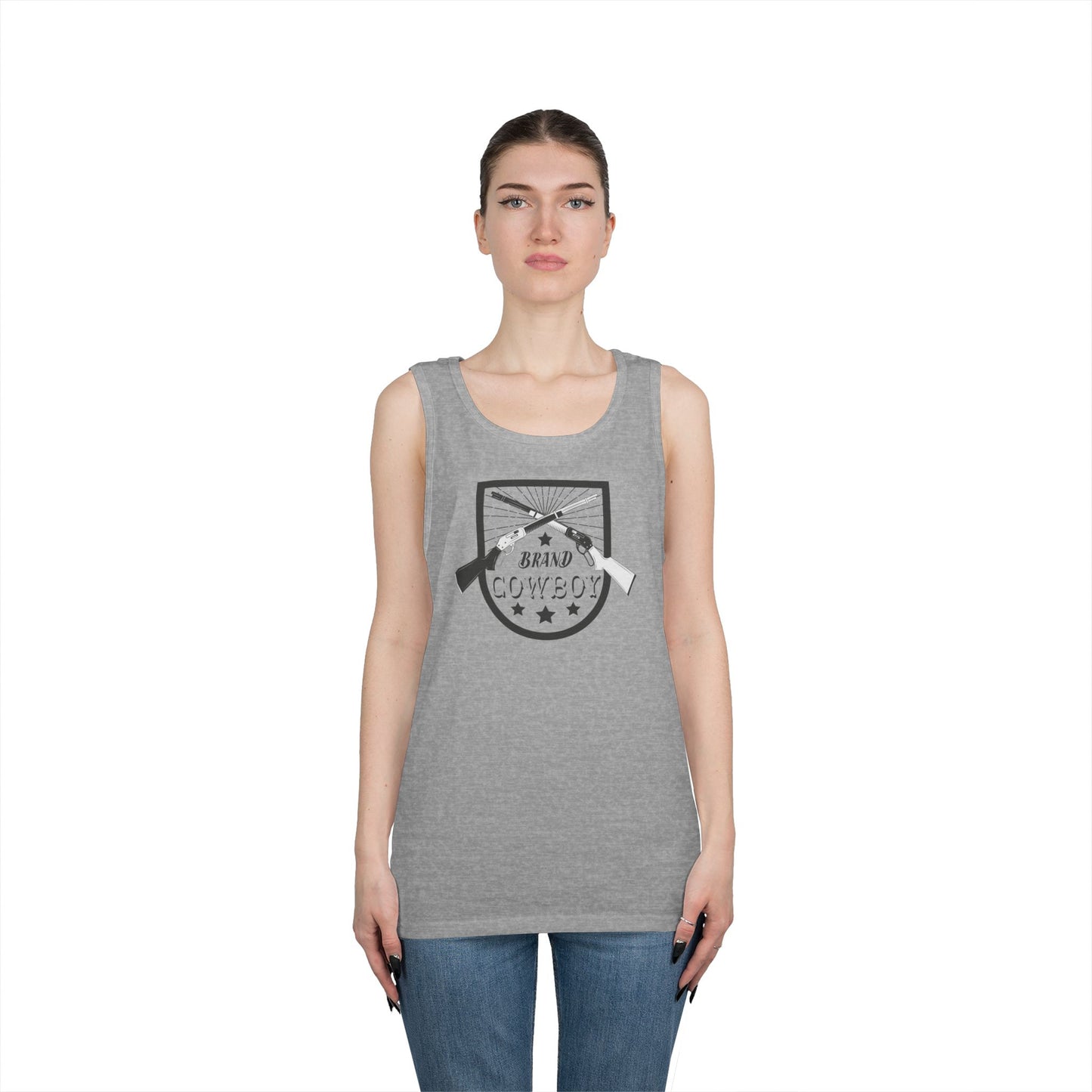 Unisex Heavy Cotton Tank Top - Brand Cowboy