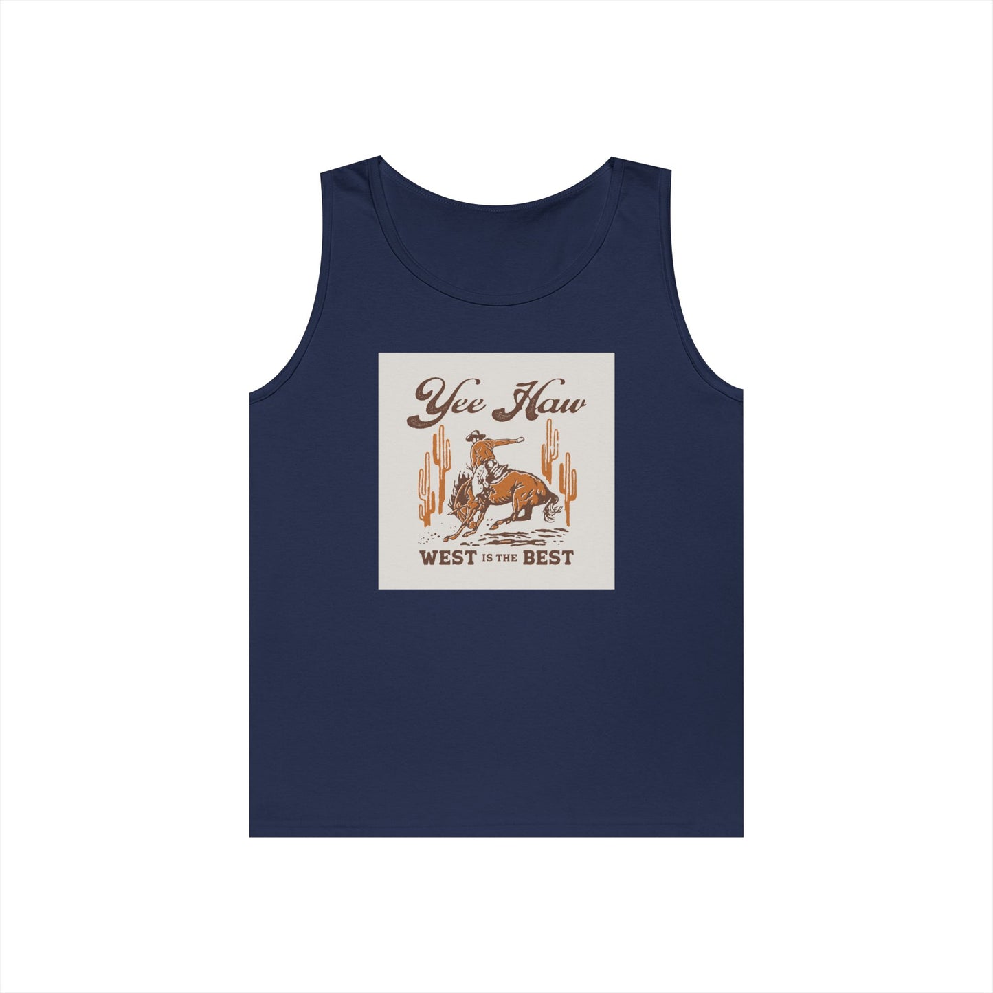 Unisex Heavy Cotton Tank Top - Wild West Cowboy - Yee Haw