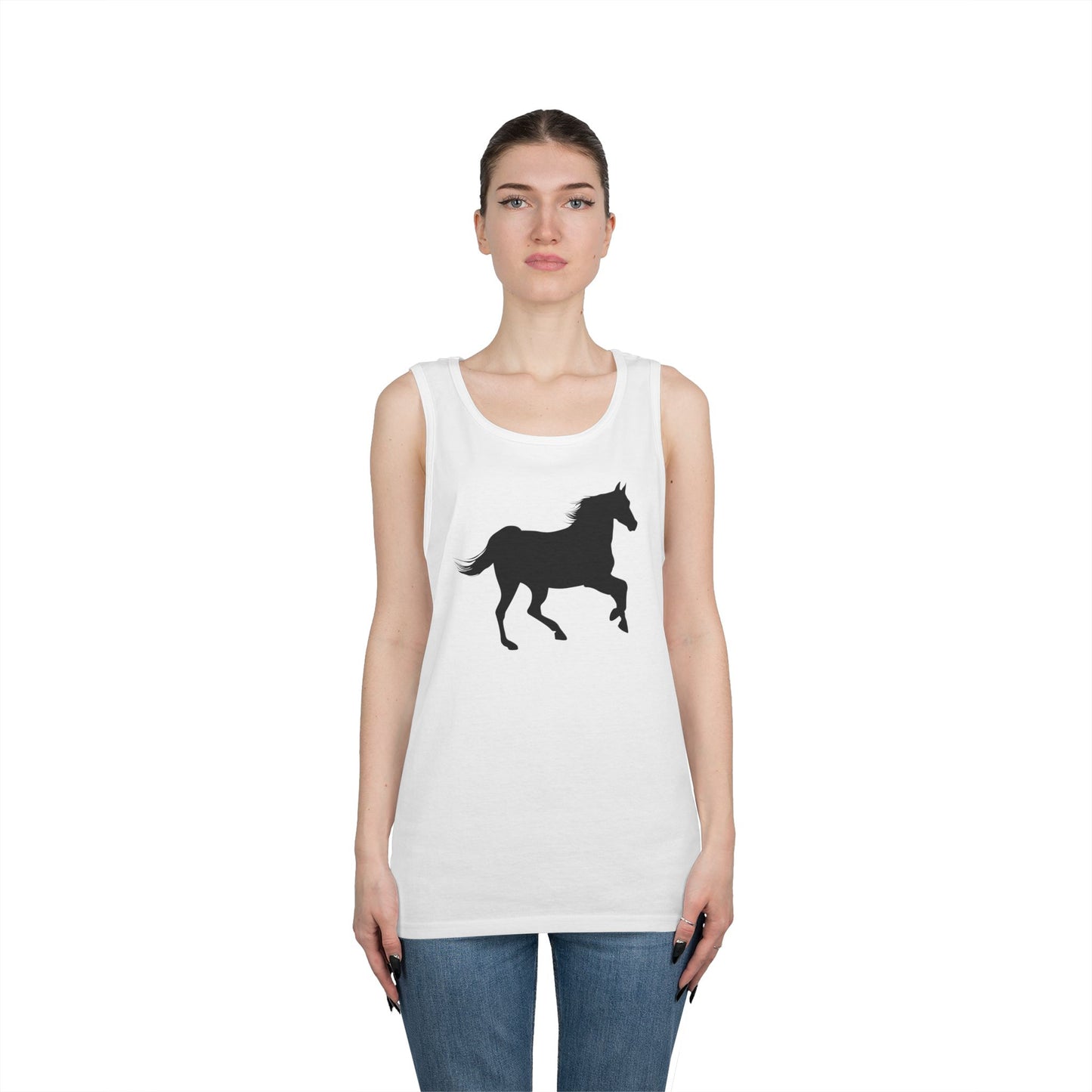 Unisex Heavy Cotton Tank Top - Wild Horse - Prancing X 300