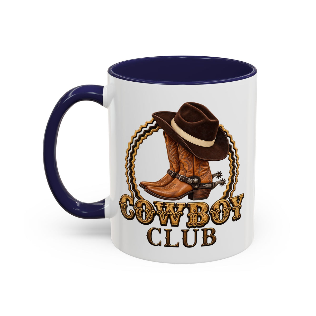 Accent Coffee Mug (11, 15oz) - Cowboys - Cowboy Club - Color - 3D Transparent