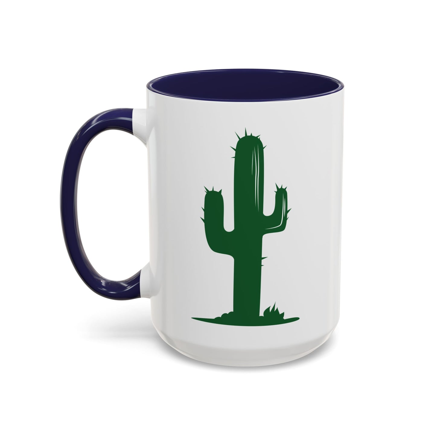 Accent Coffee Mug (11, 15oz) - Green Western Cactus X 300