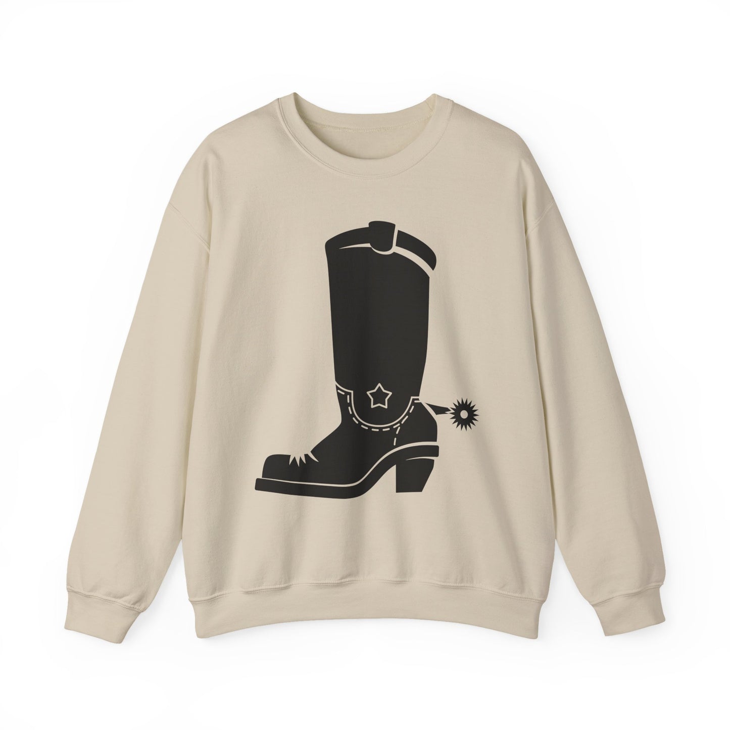 Crewneck Sweatshirt - Western Boot with Spur X 300