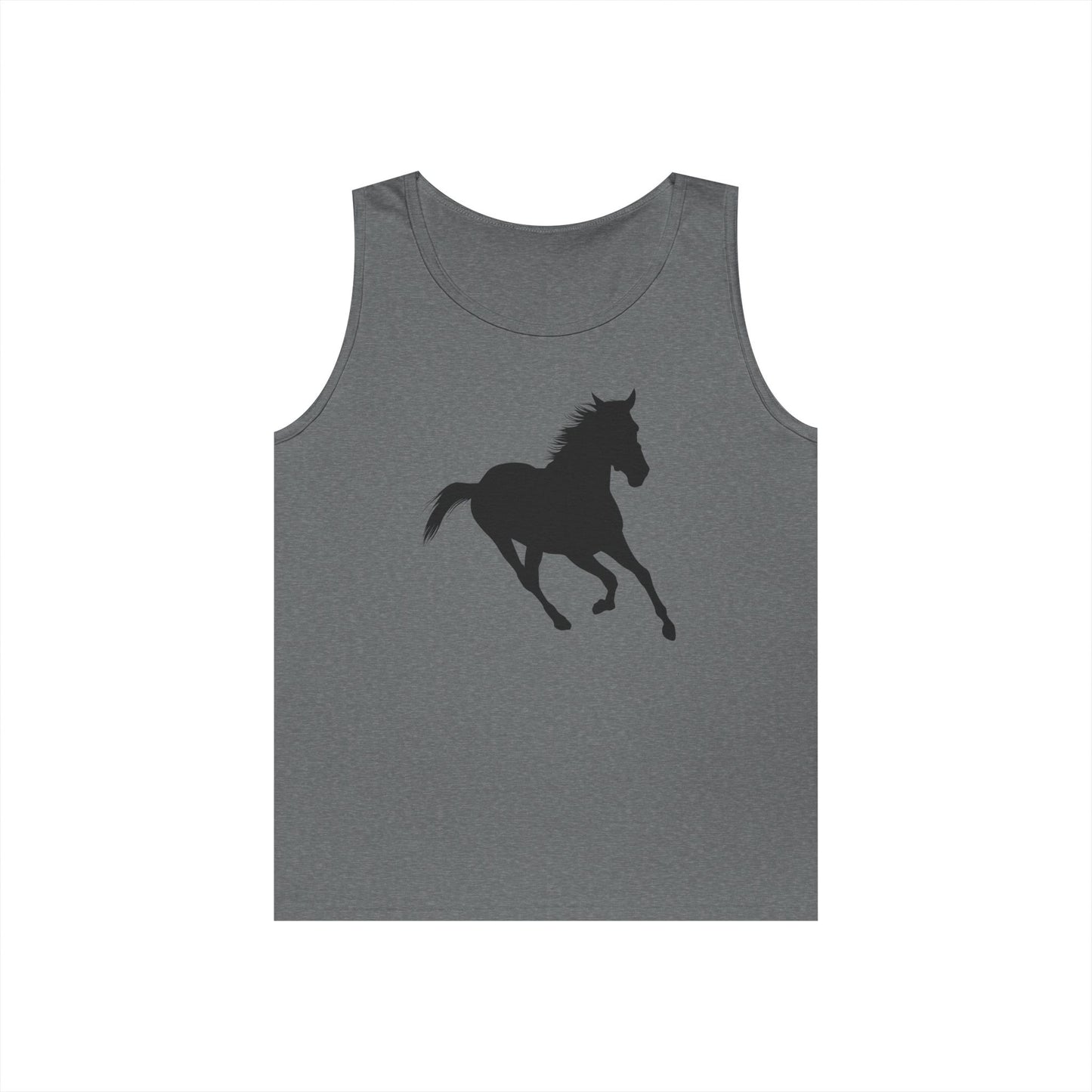 Unisex Heavy Cotton Tank Top - Wild Horse - Running Leaning Left X 300