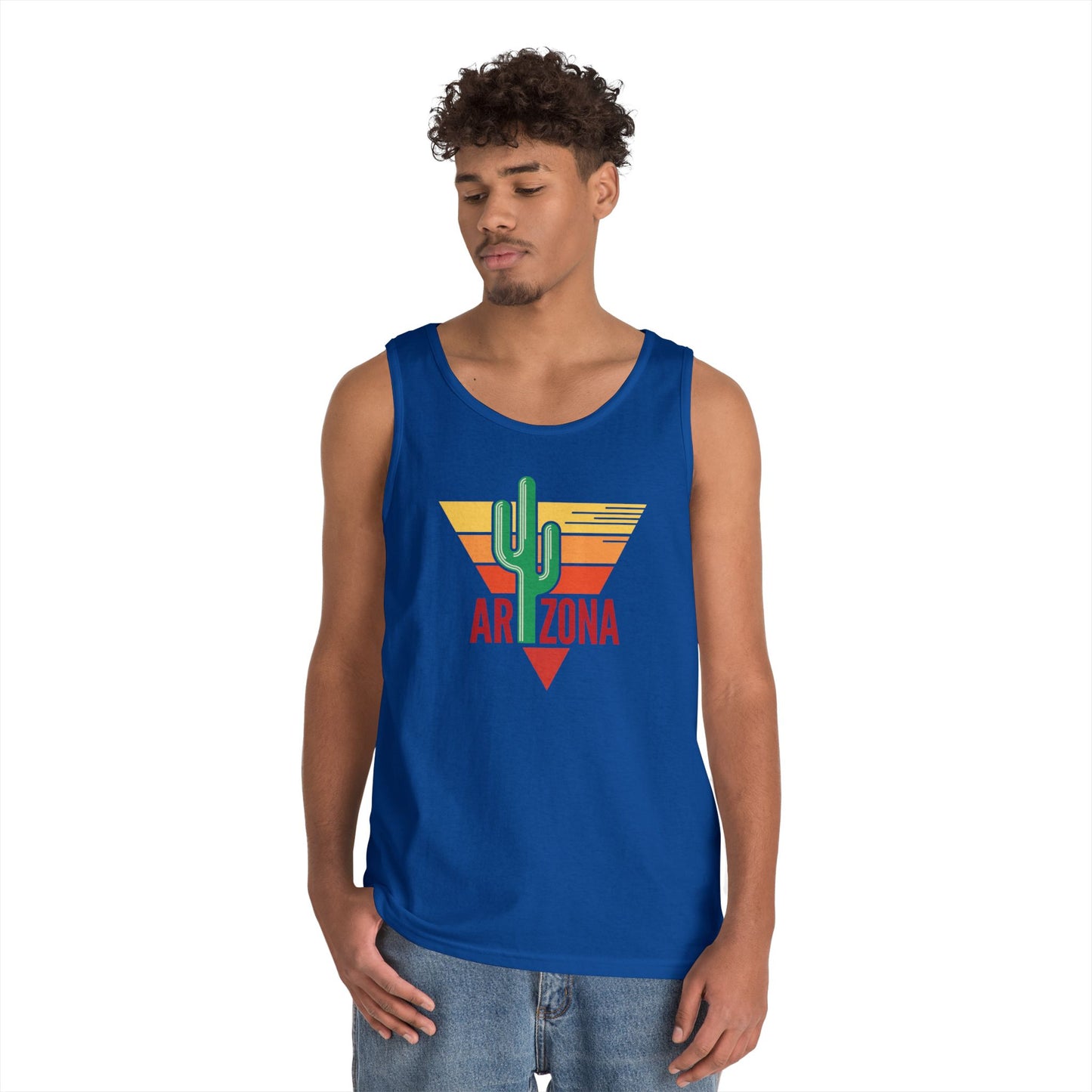 Unisex Heavy Cotton Tank Top - Arizona - Red