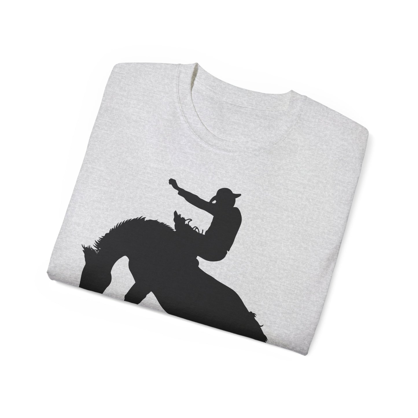 Unisex Ultra Cotton Tee - Augusta - Rodeo - Silhouette