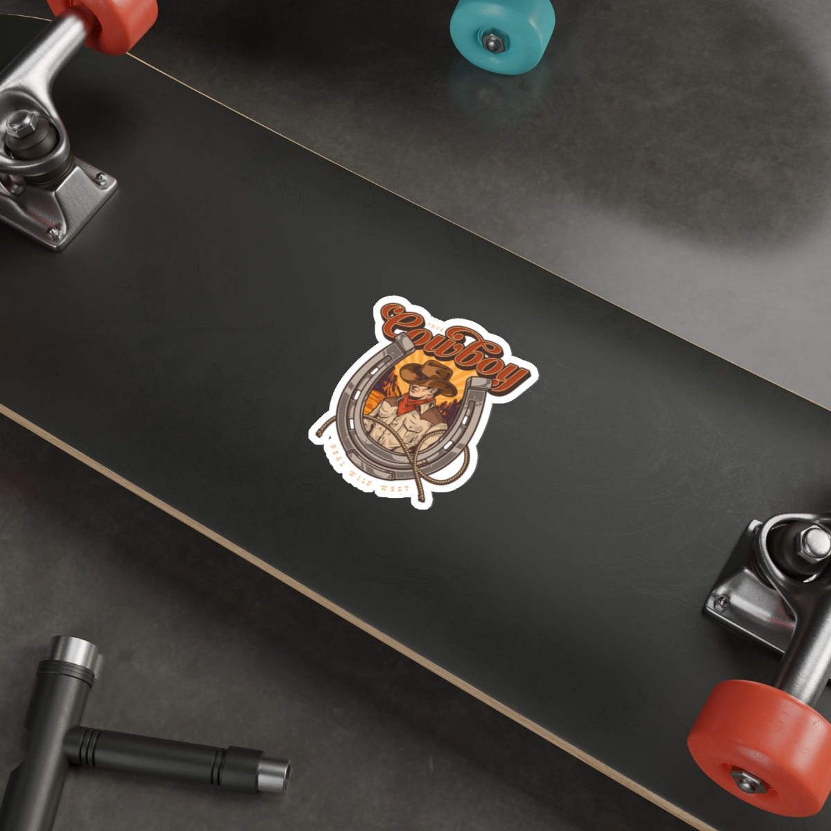 Die-cut stickers - True Cowboy - Real Wild West