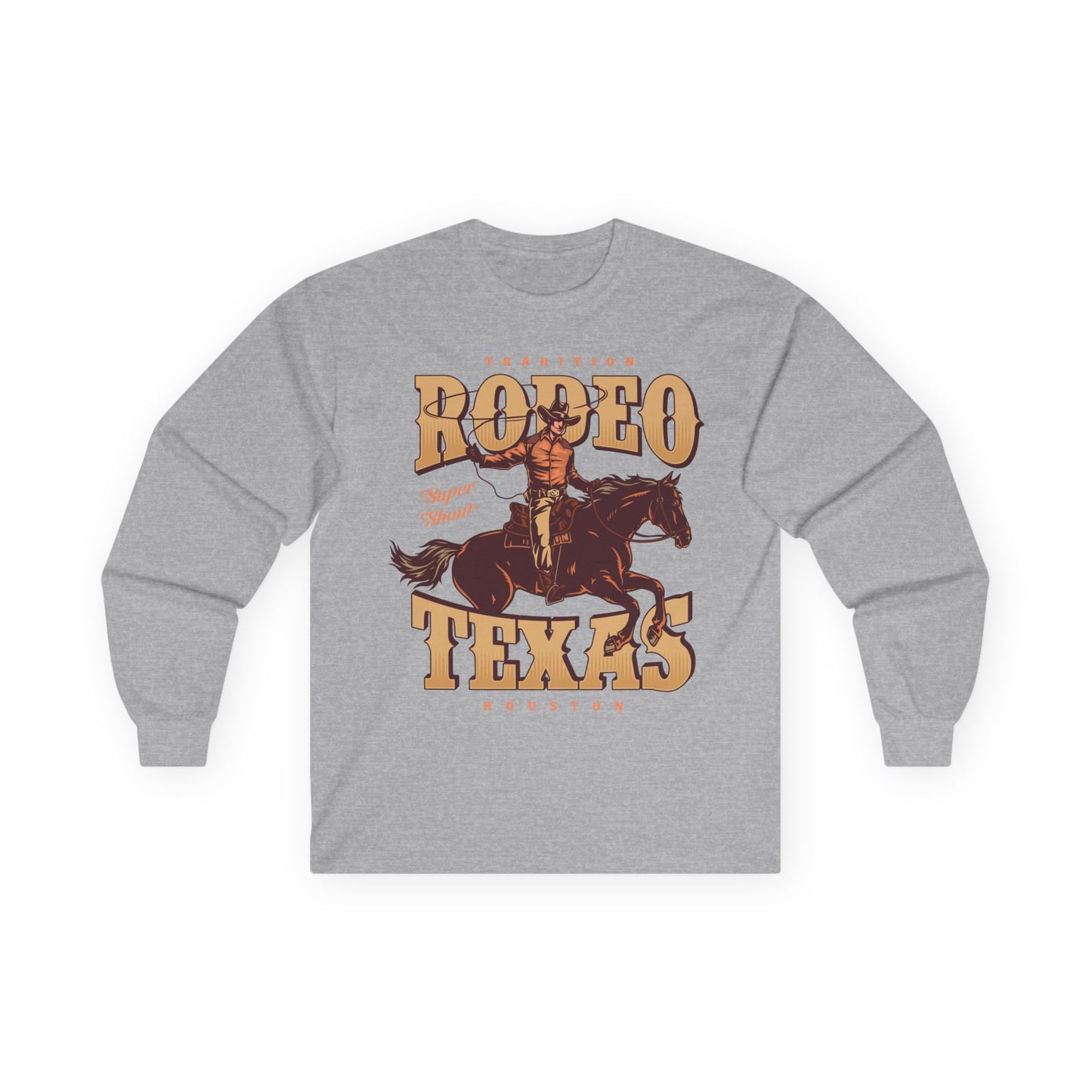 Unisex Ultra Cotton Long Sleeve Tee - Tradition Rodeo Super Show - Houston, Texas