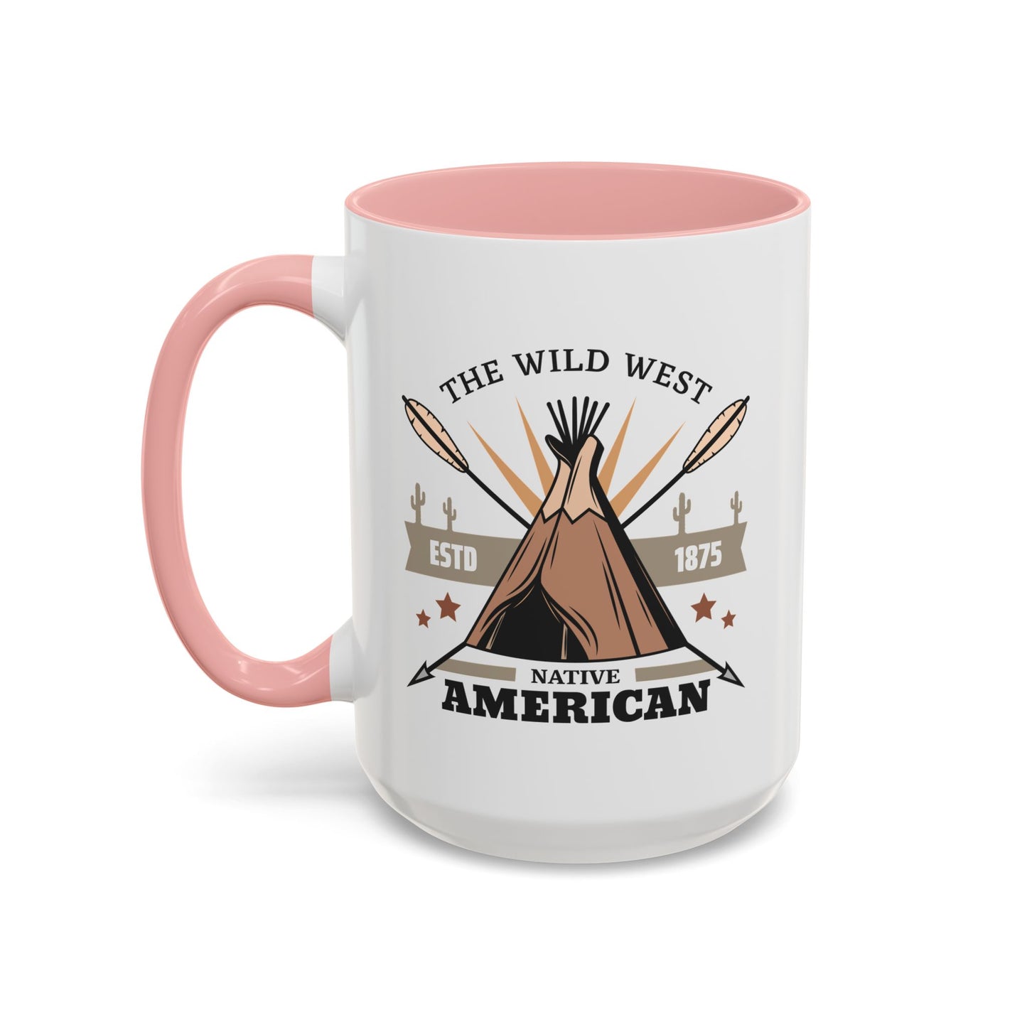 Accent Coffee Mug (11, 15oz) - The Wild West - Native American
