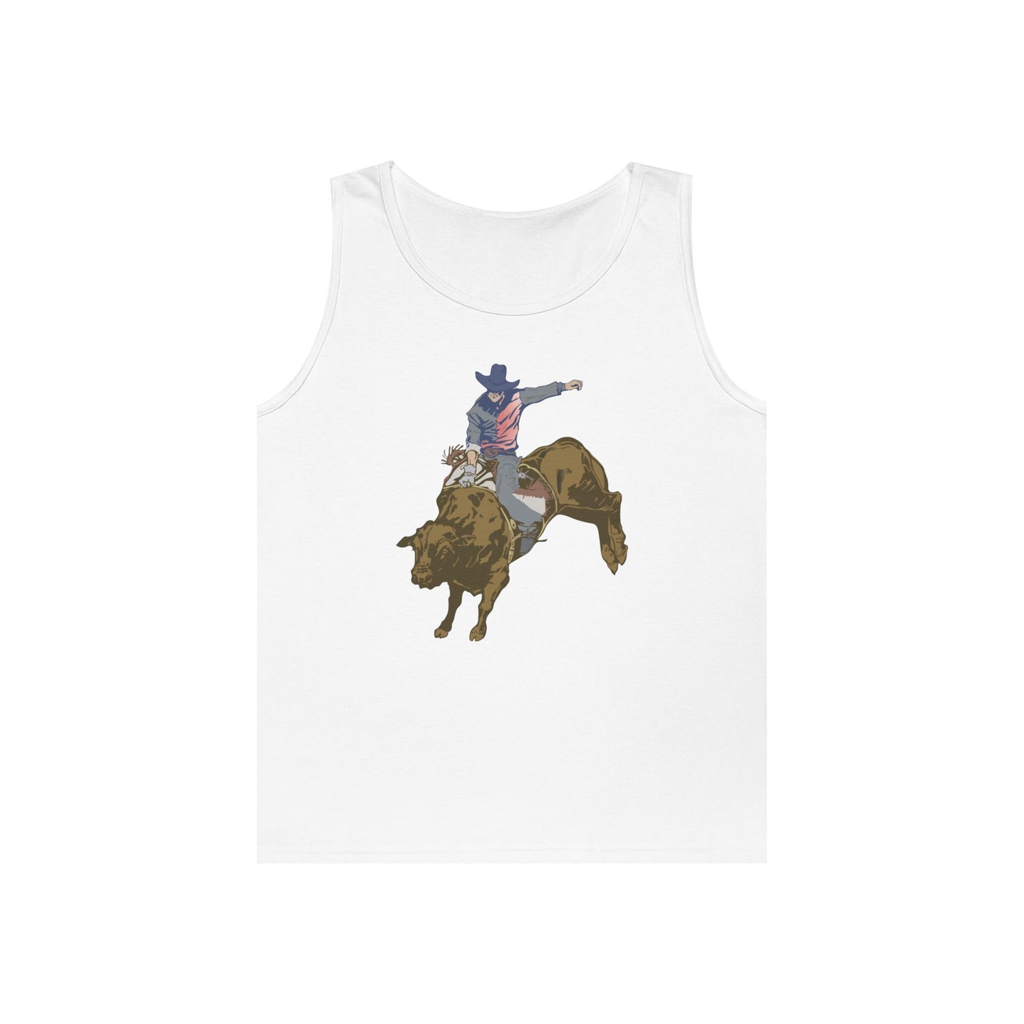 Unisex Heavy Cotton Tank Top - Cowboy - Rodeo