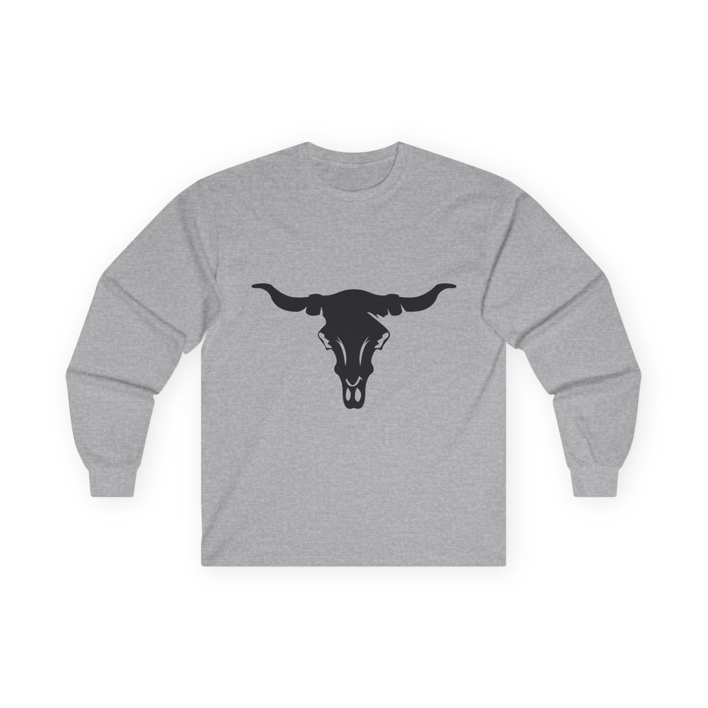 Unisex Ultra Cotton Long Sleeve Tee - Cattle Skull X 300