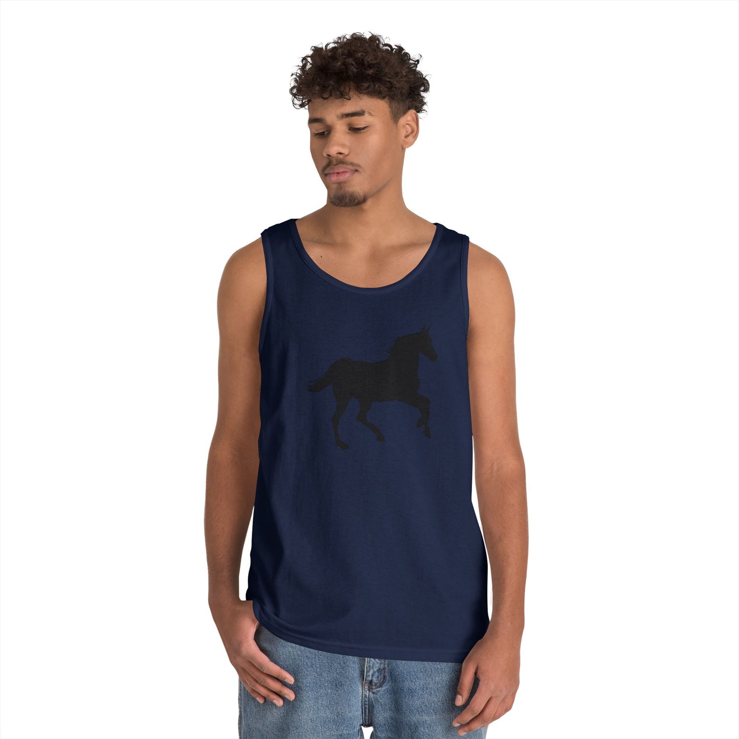 Unisex Heavy Cotton Tank Top - Wild Horse - Prancing X 300