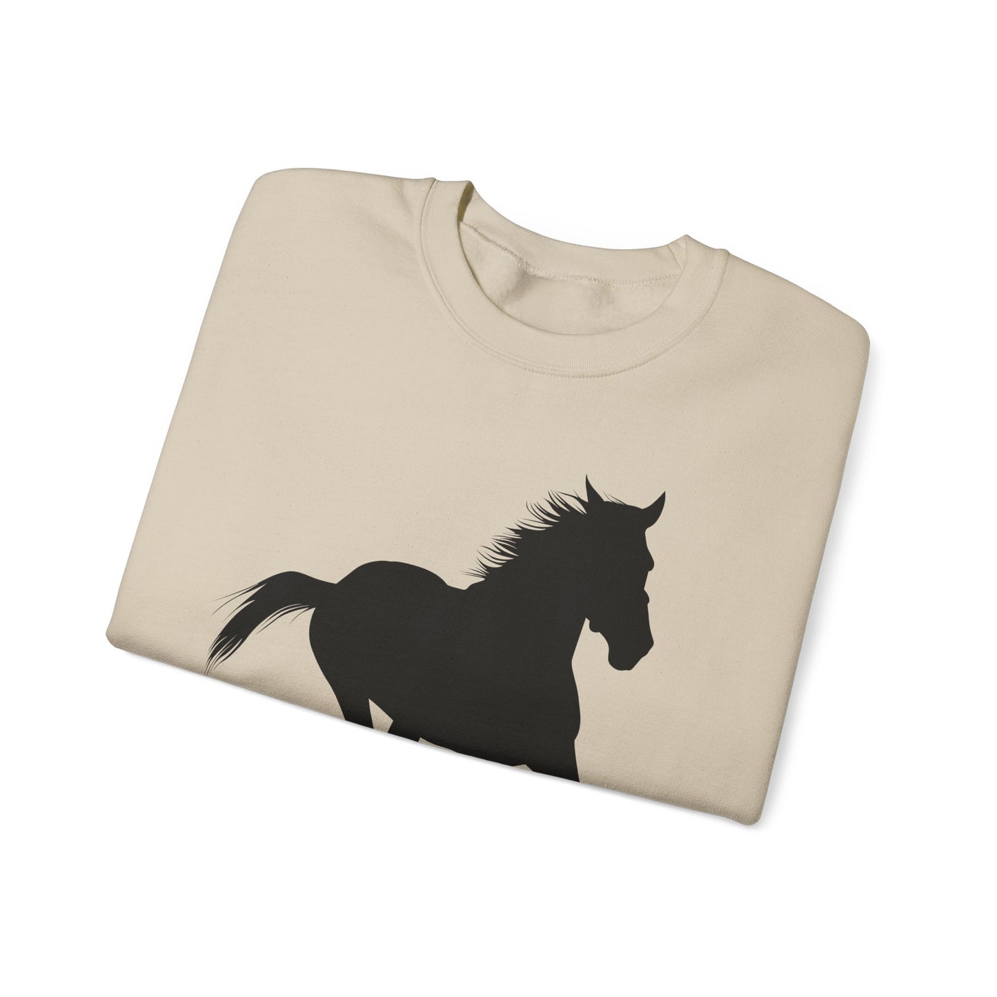 Crewneck Sweatshirt - Wild Horse - Running Leaning Left X 300