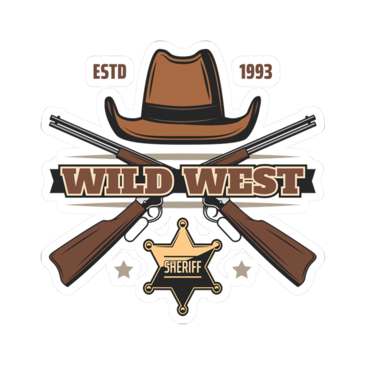 Kiss-Cut Stickers - Wild West - Sheriff