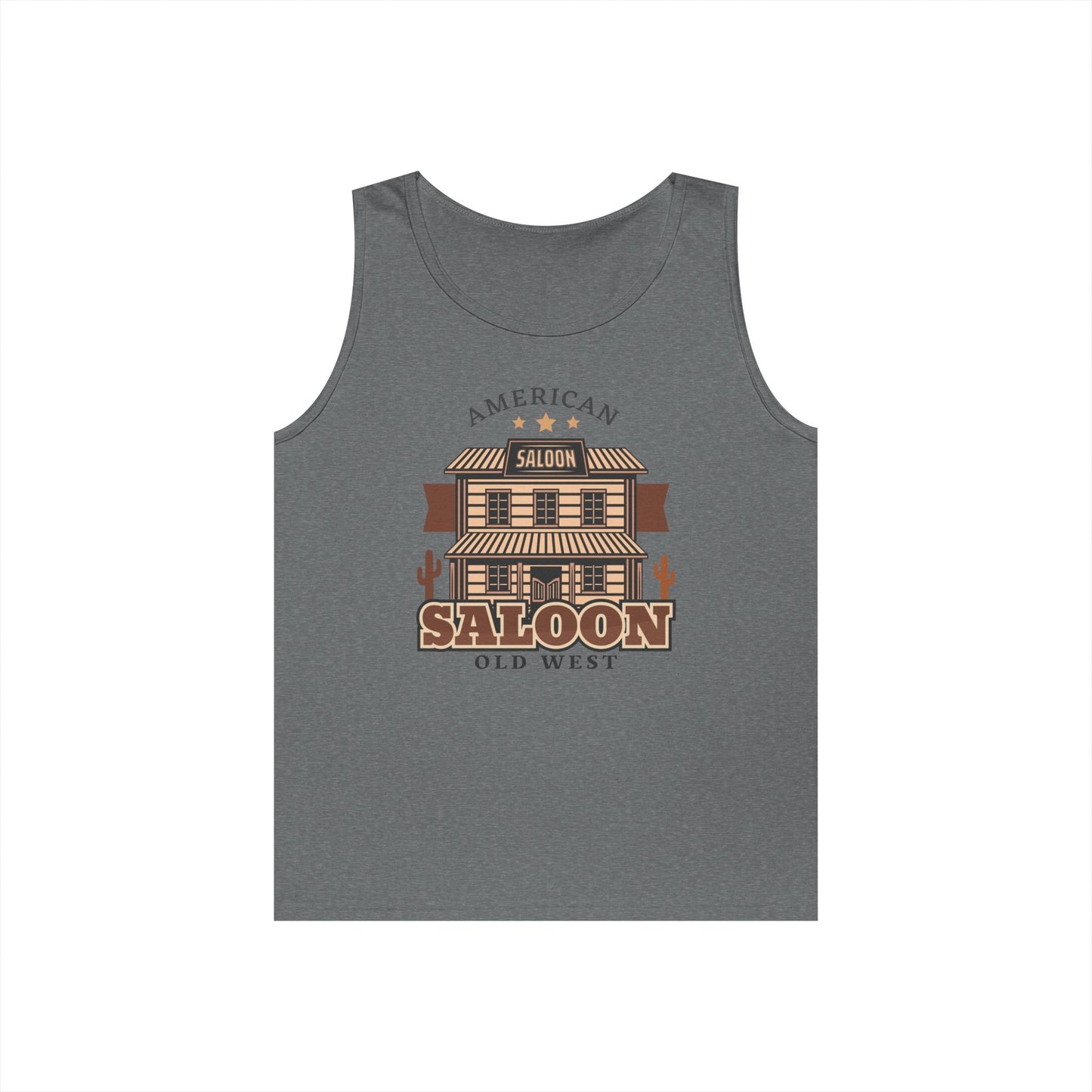 Unisex Heavy Cotton Tank Top - American Cowboy - Saloon - Wild West