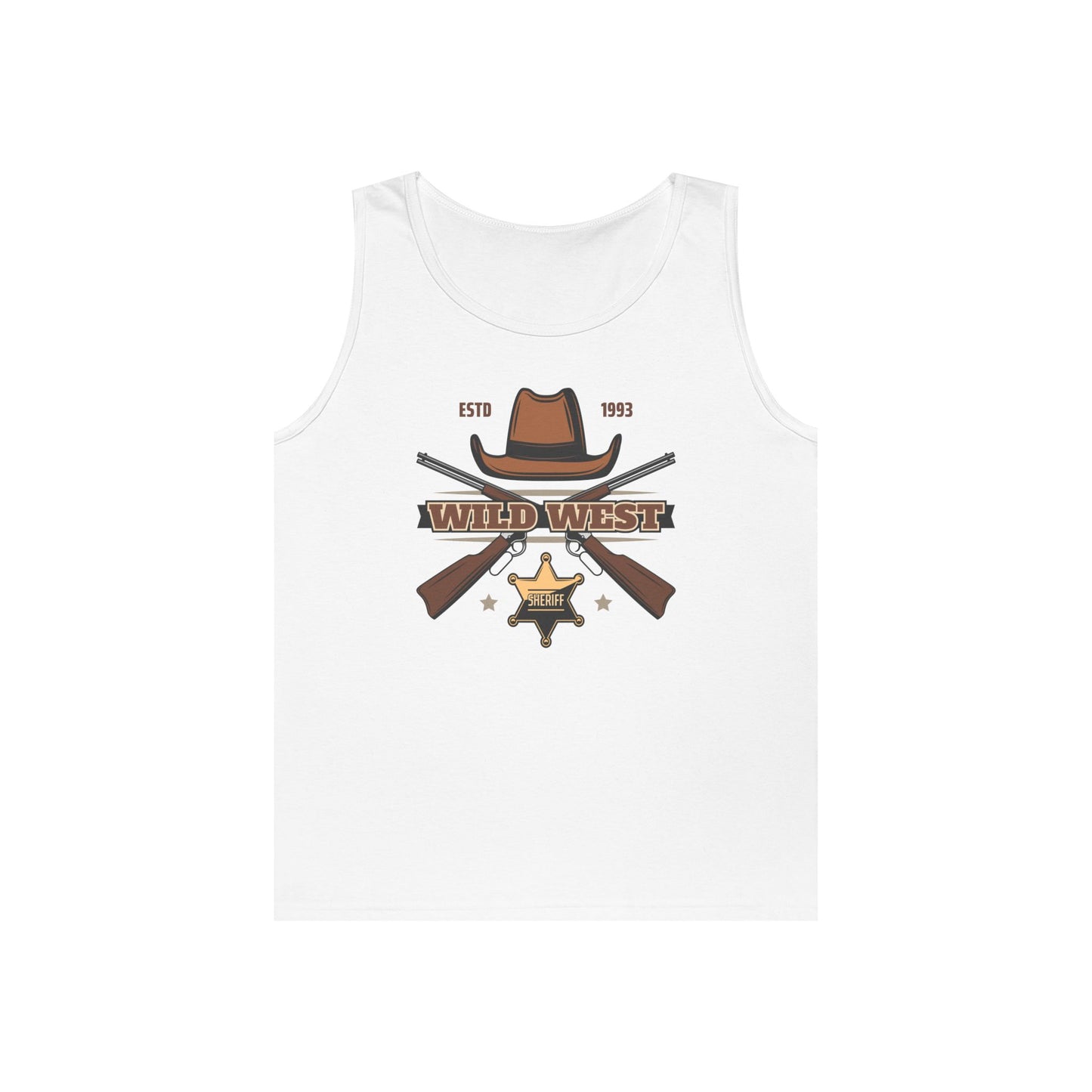 Unisex Heavy Cotton Tank Top - Wild West - Sheriff