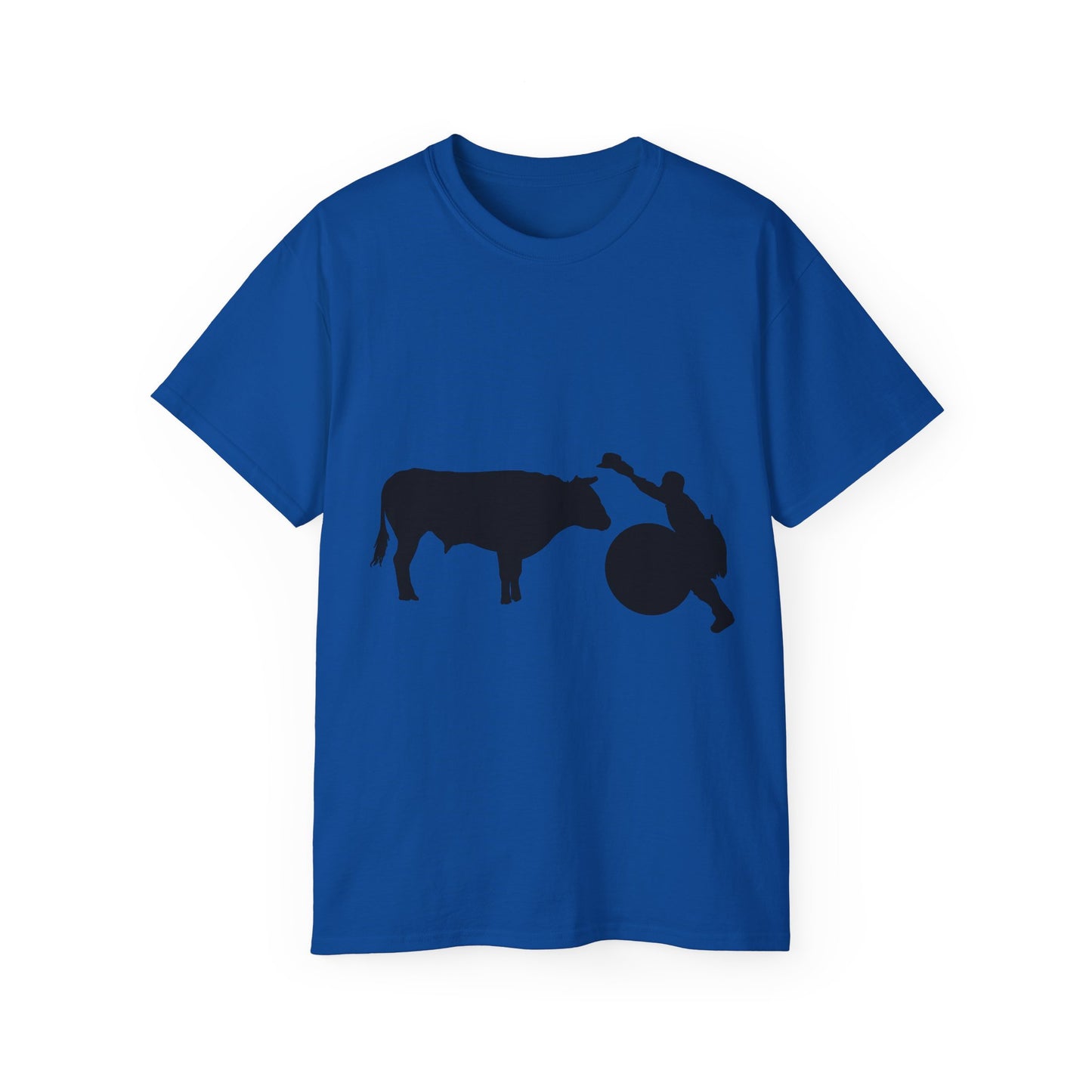 Unisex Ultra Cotton Tee - Clown and Bull - Silhouette - V2