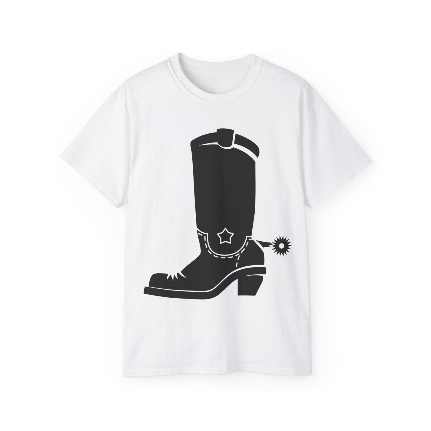 Unisex Ultra Cotton Tee - Western Boot with Spur X 300