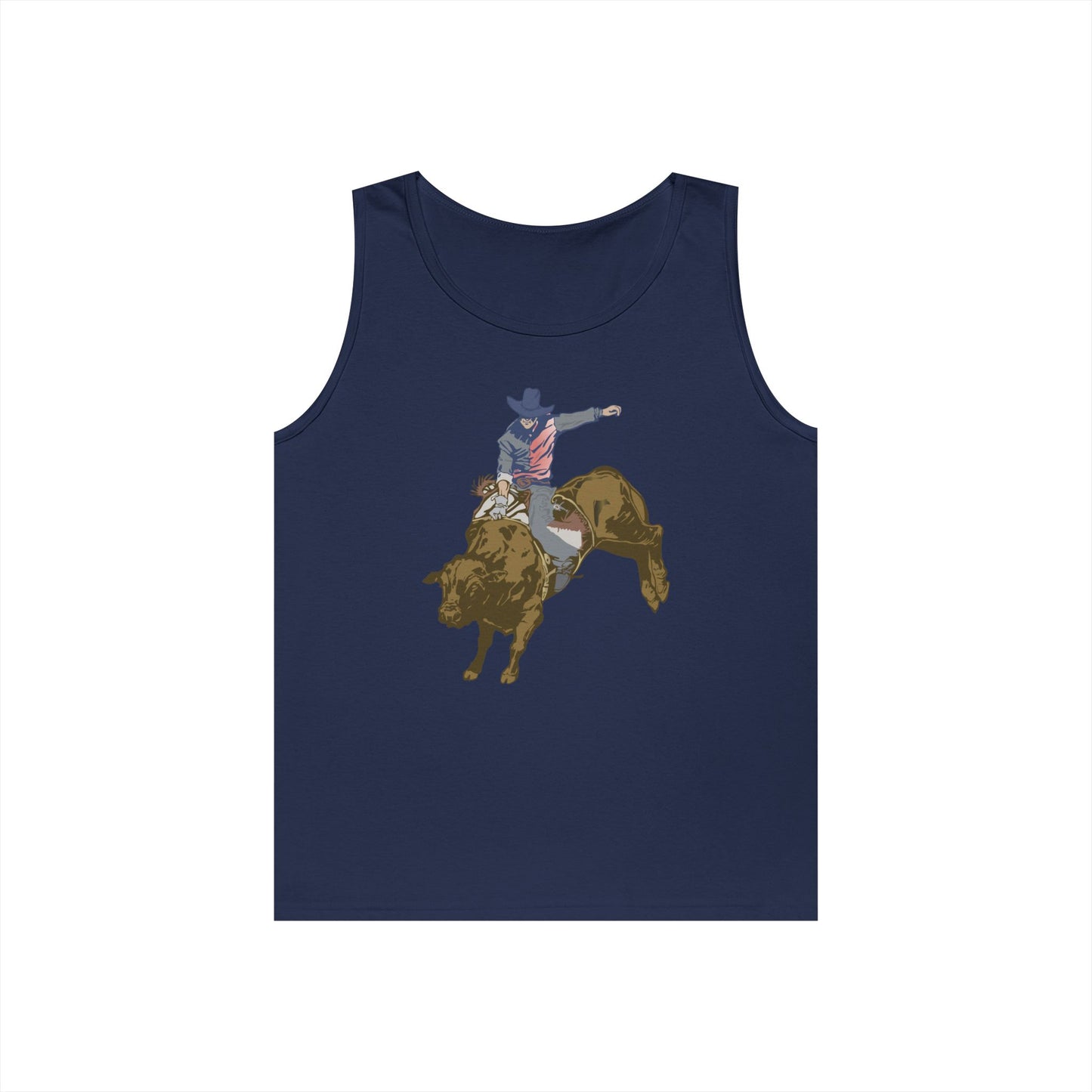 Unisex Heavy Cotton Tank Top - Cowboy - Rodeo