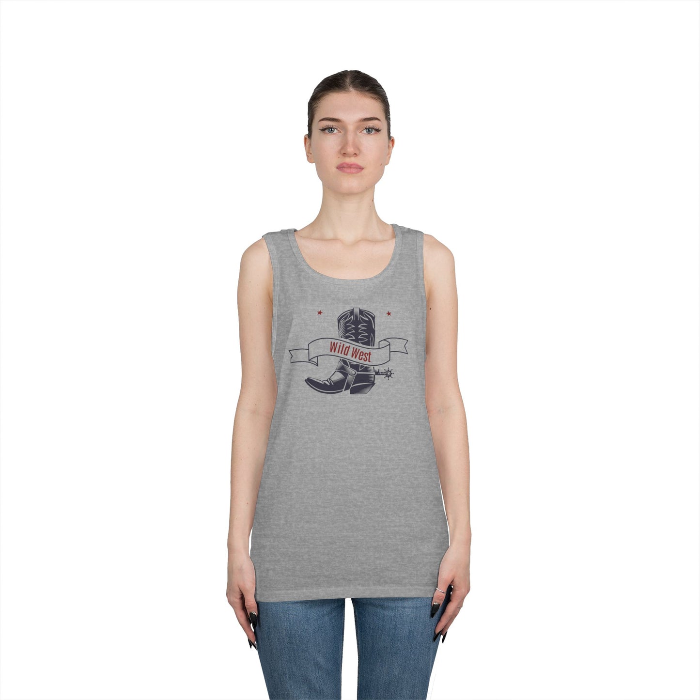 Unisex Heavy Cotton Tank Top - Cowboy - Wild West
