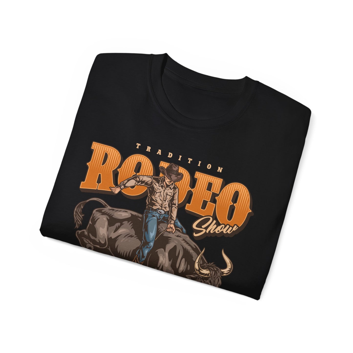 Unisex Ultra Cotton Tee - Tradition Rodeo Show - Bull Riding Events