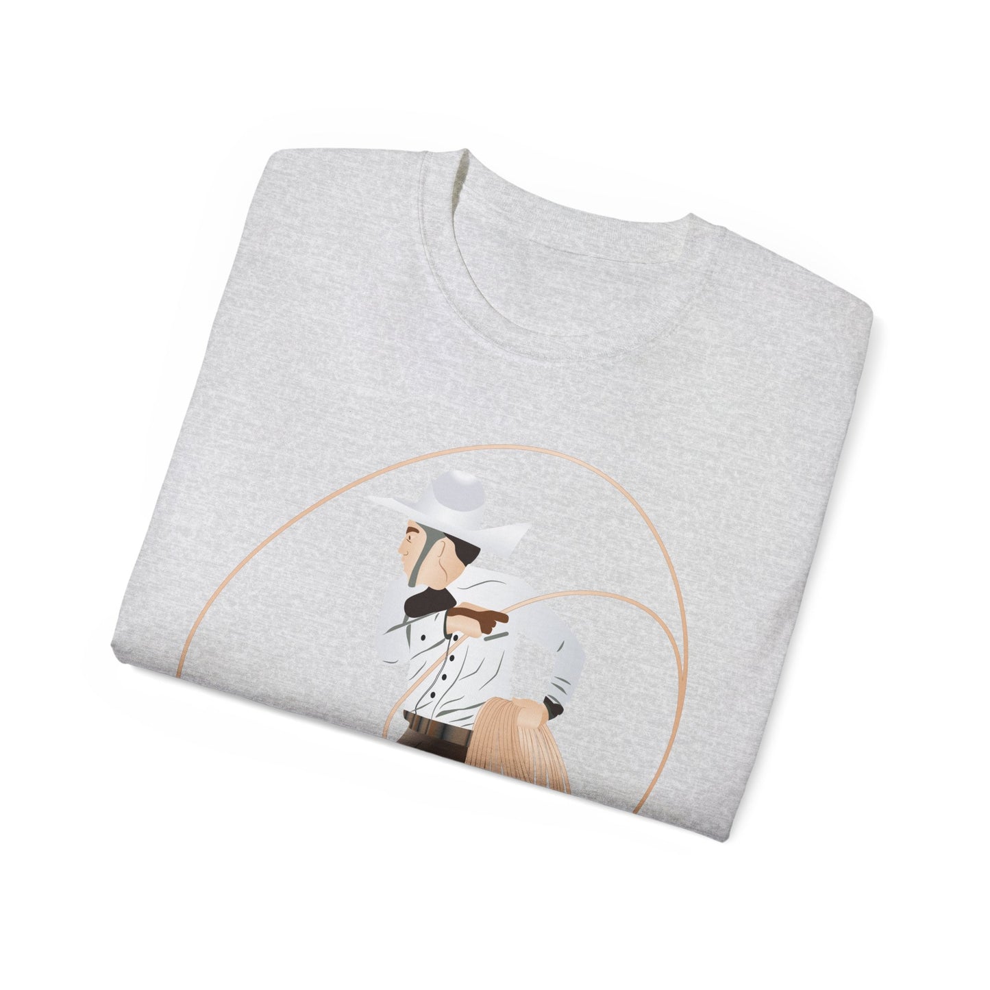 Unisex Ultra Cotton Tee - Rodeo - Mexican Cowboy - Lariat