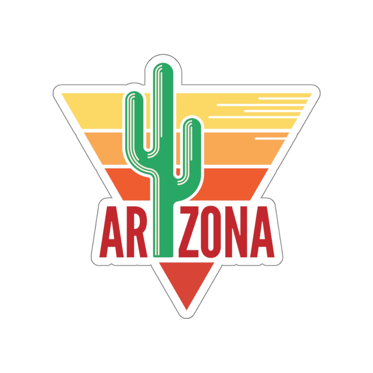 Die-cut stickers - Arizona - Red