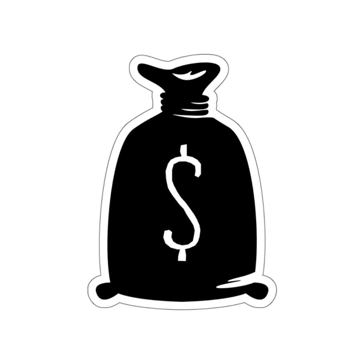 Die-cut stickers - Bank Money Bag X 300