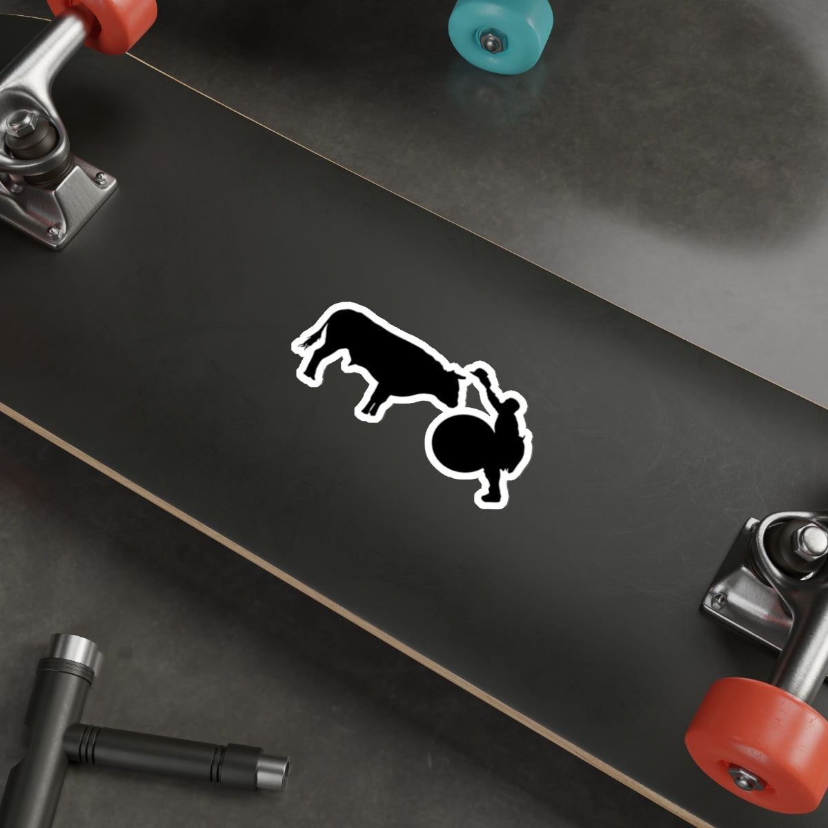 Die-cut stickers - Clown and Bull - Silhouette - V2