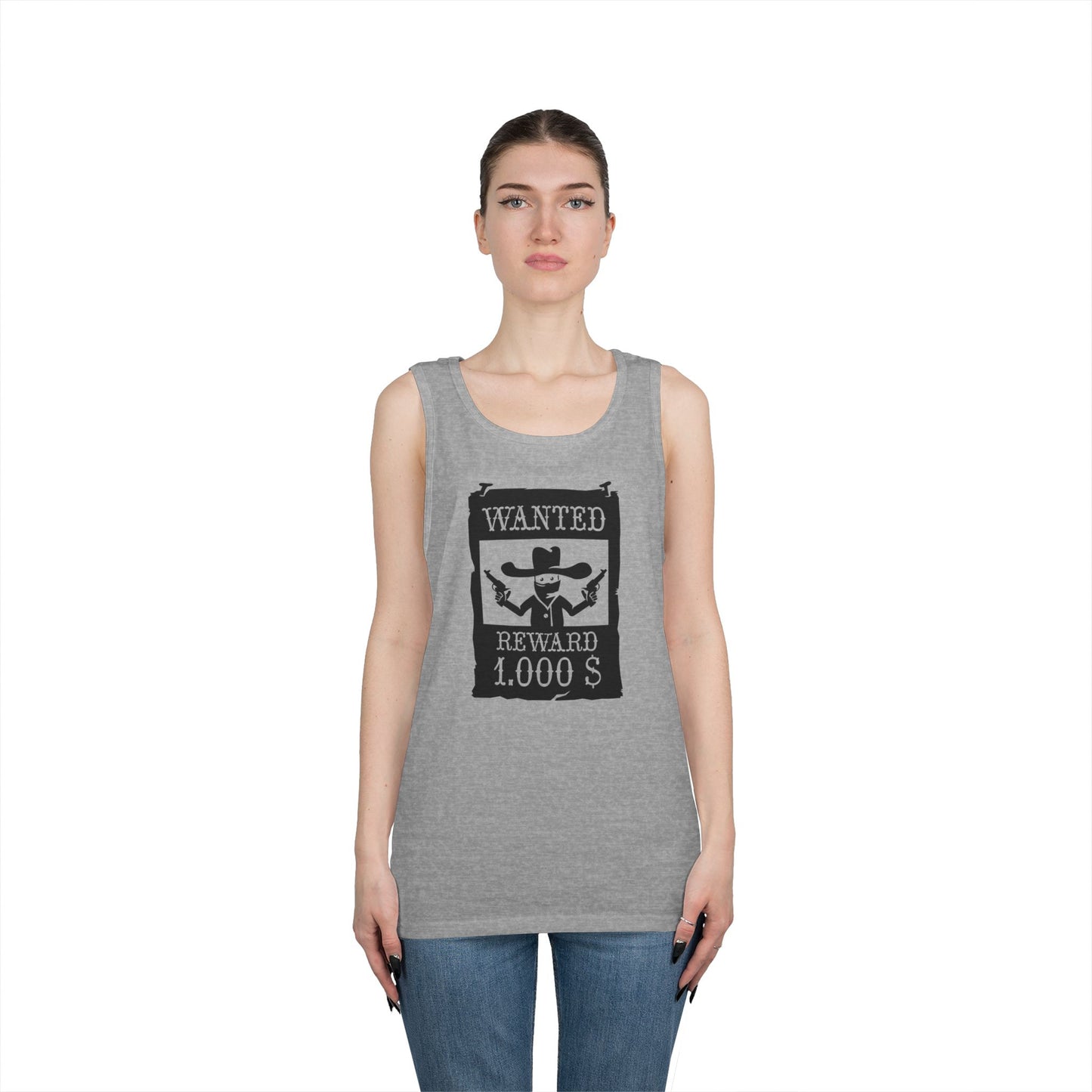 Unisex Heavy Cotton Tank Top - Wanted Poster X 300