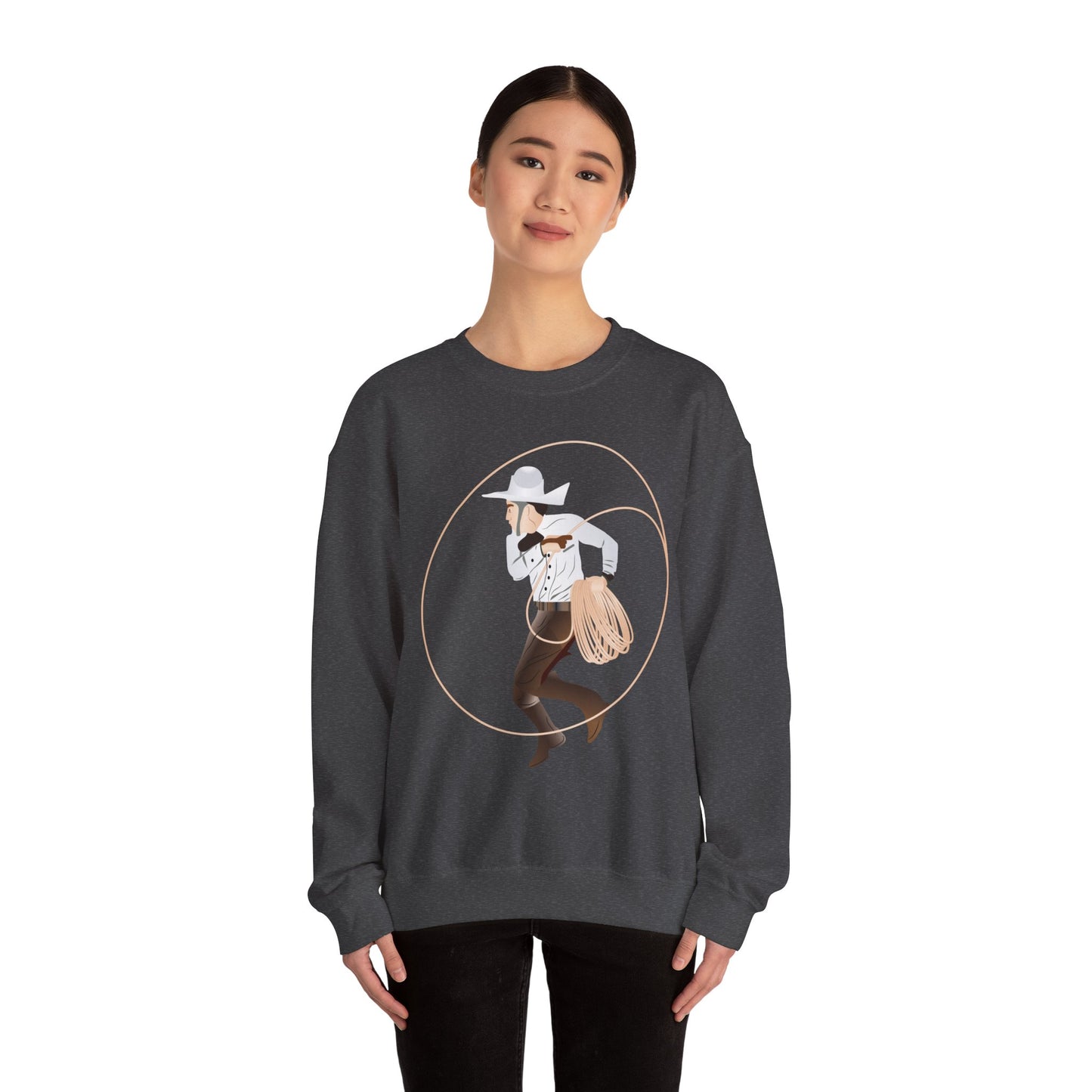 Crewneck Sweatshirt - Rodeo - Mexican Cowboy - Lariat