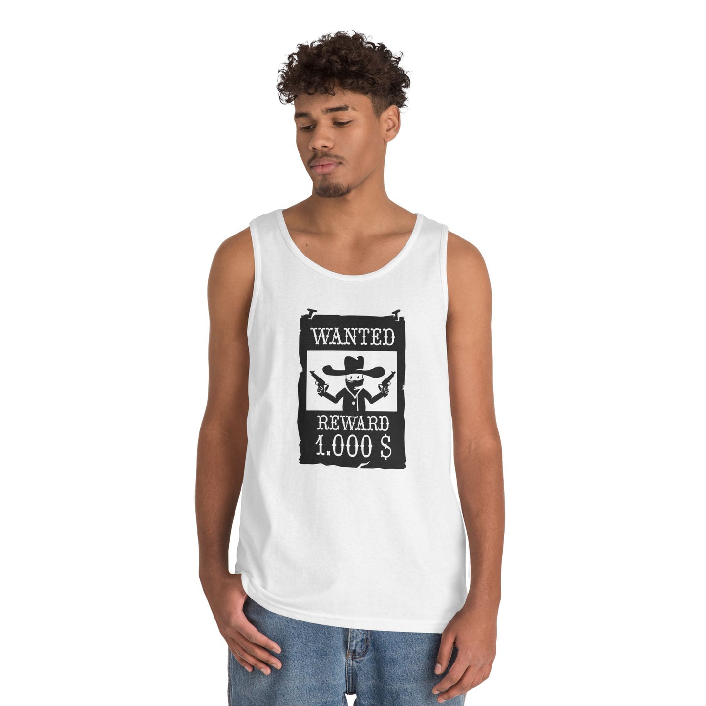 Unisex Heavy Cotton Tank Top - Wanted Poster X 300