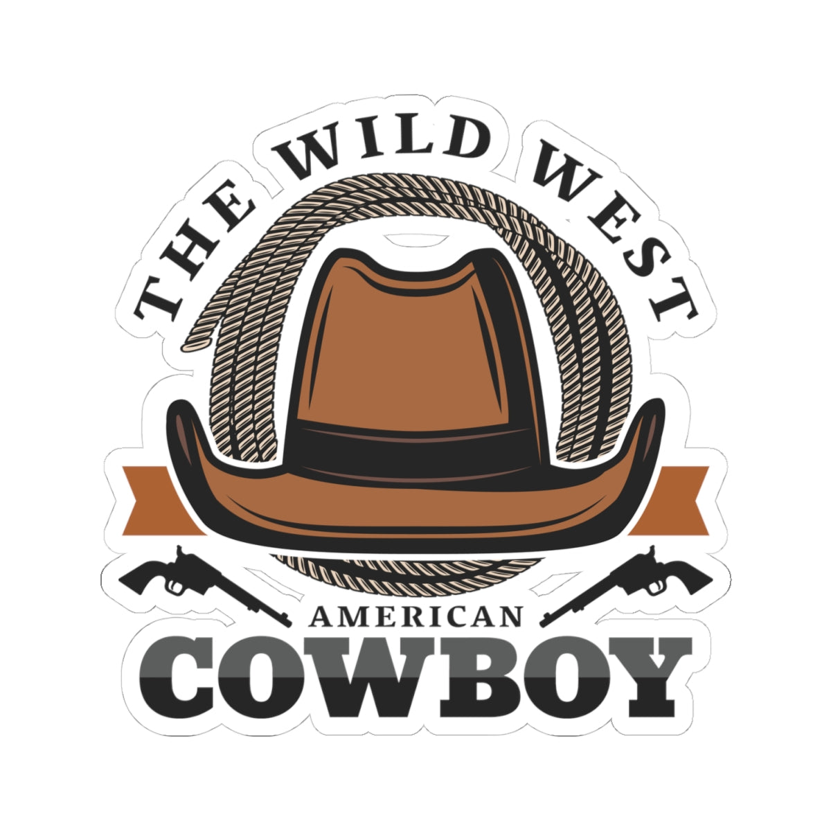 Kiss-Cut Stickers - The Wild West - American Cowboy