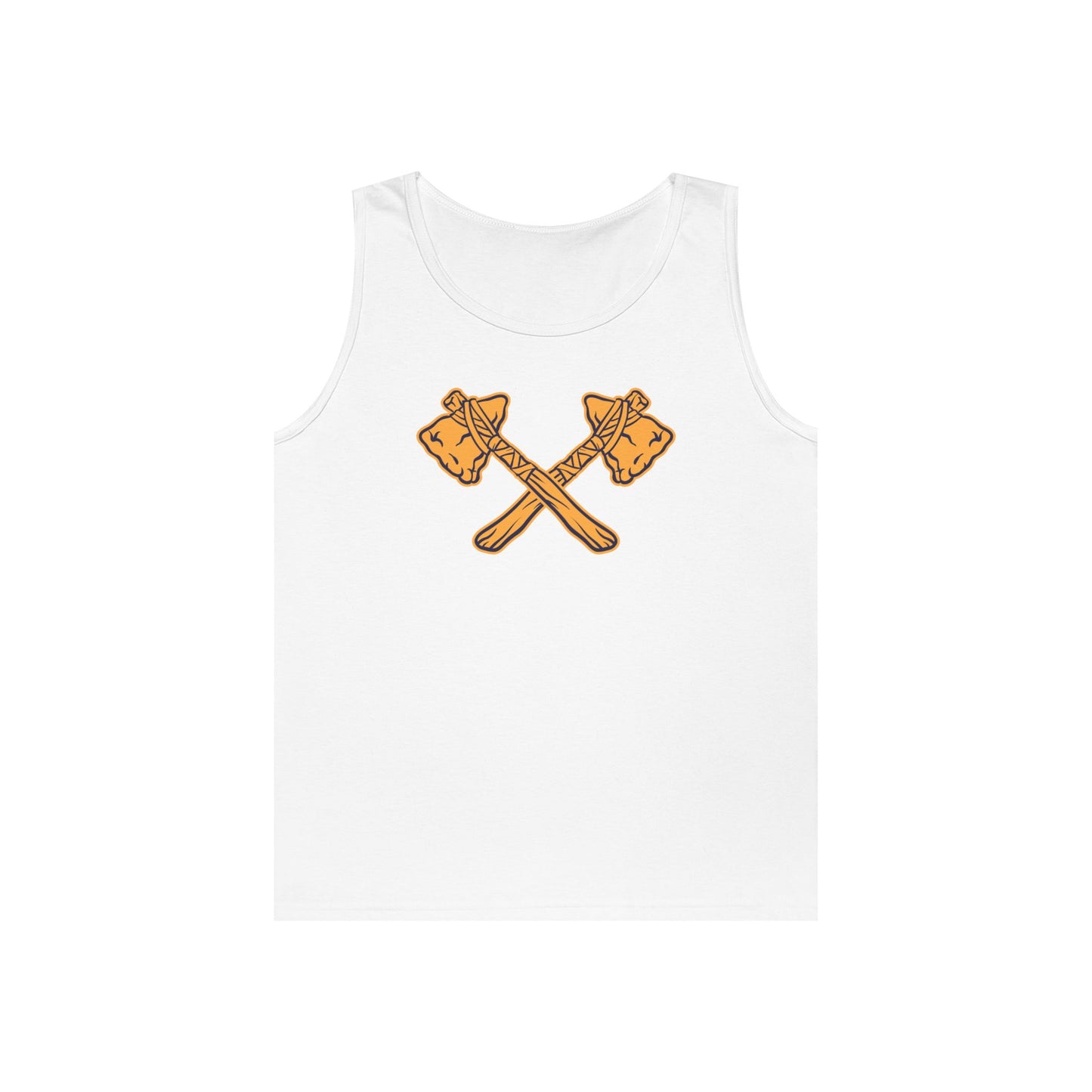 Unisex Heavy Cotton Tank Top - Crossed Tomahawks