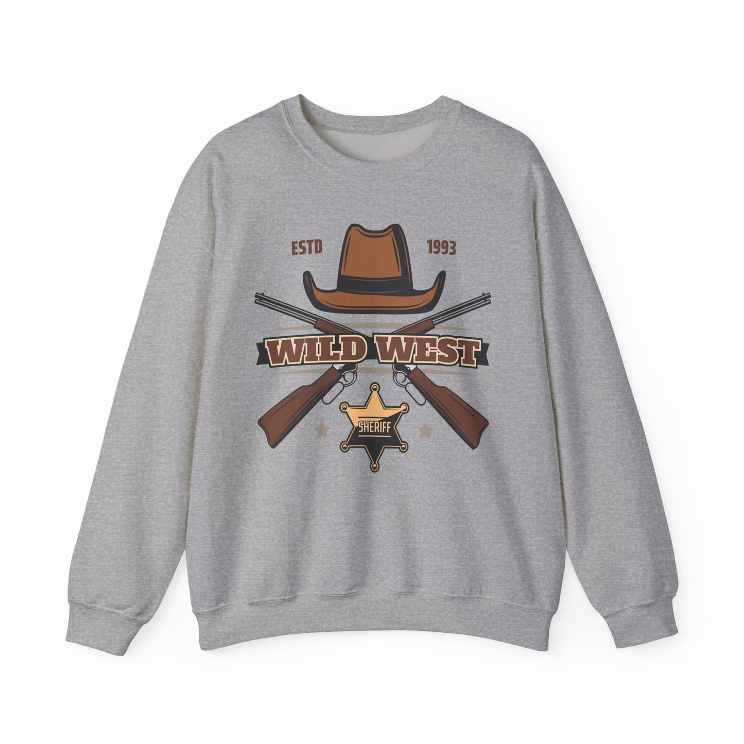 Crewneck Sweatshirt - Wild West - Sheriff