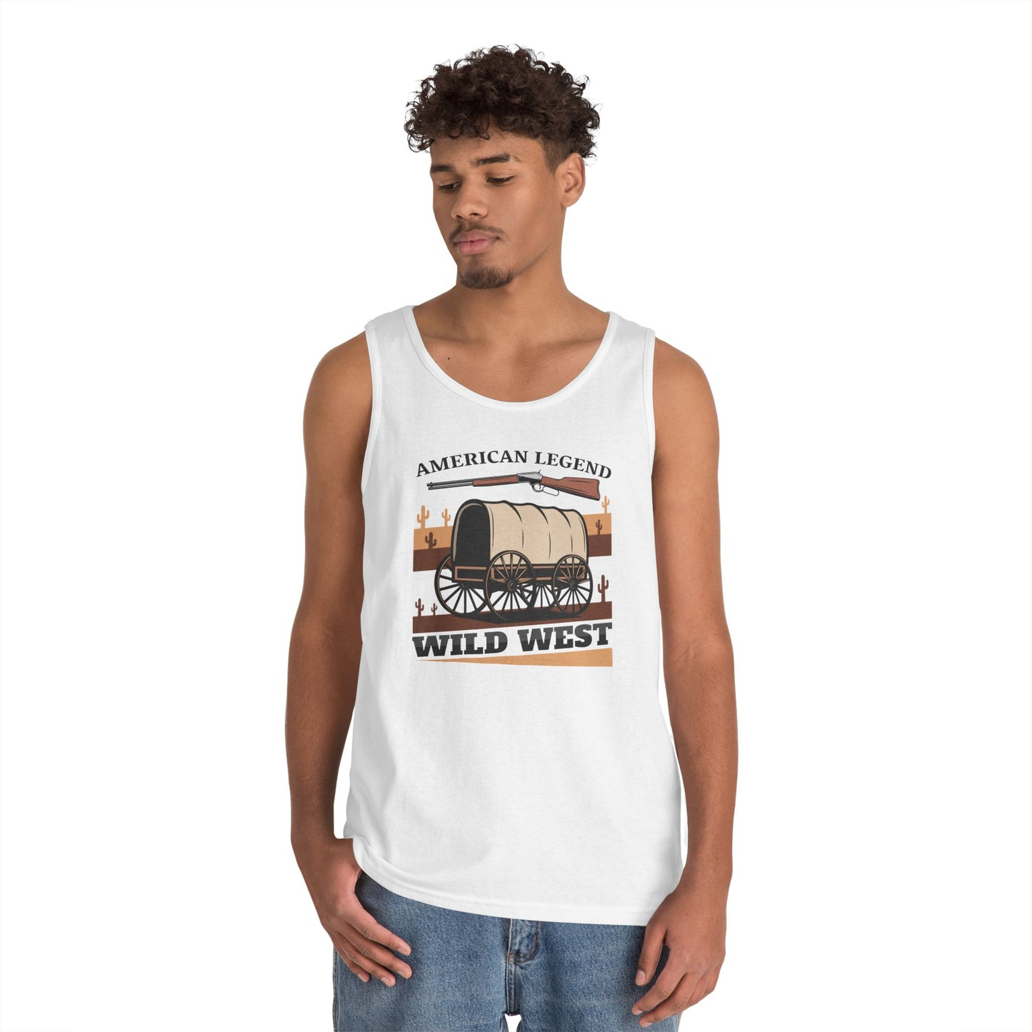 Unisex Heavy Cotton Tank Top - American Legend - Wild West