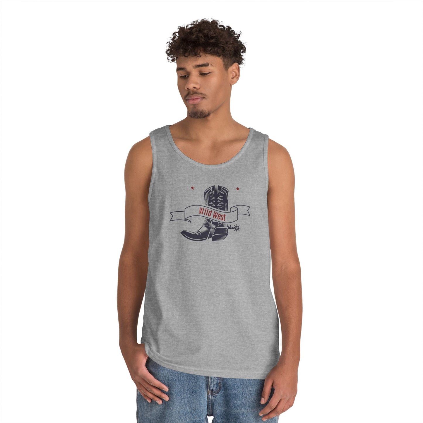 Unisex Heavy Cotton Tank Top - Cowboy - Wild West