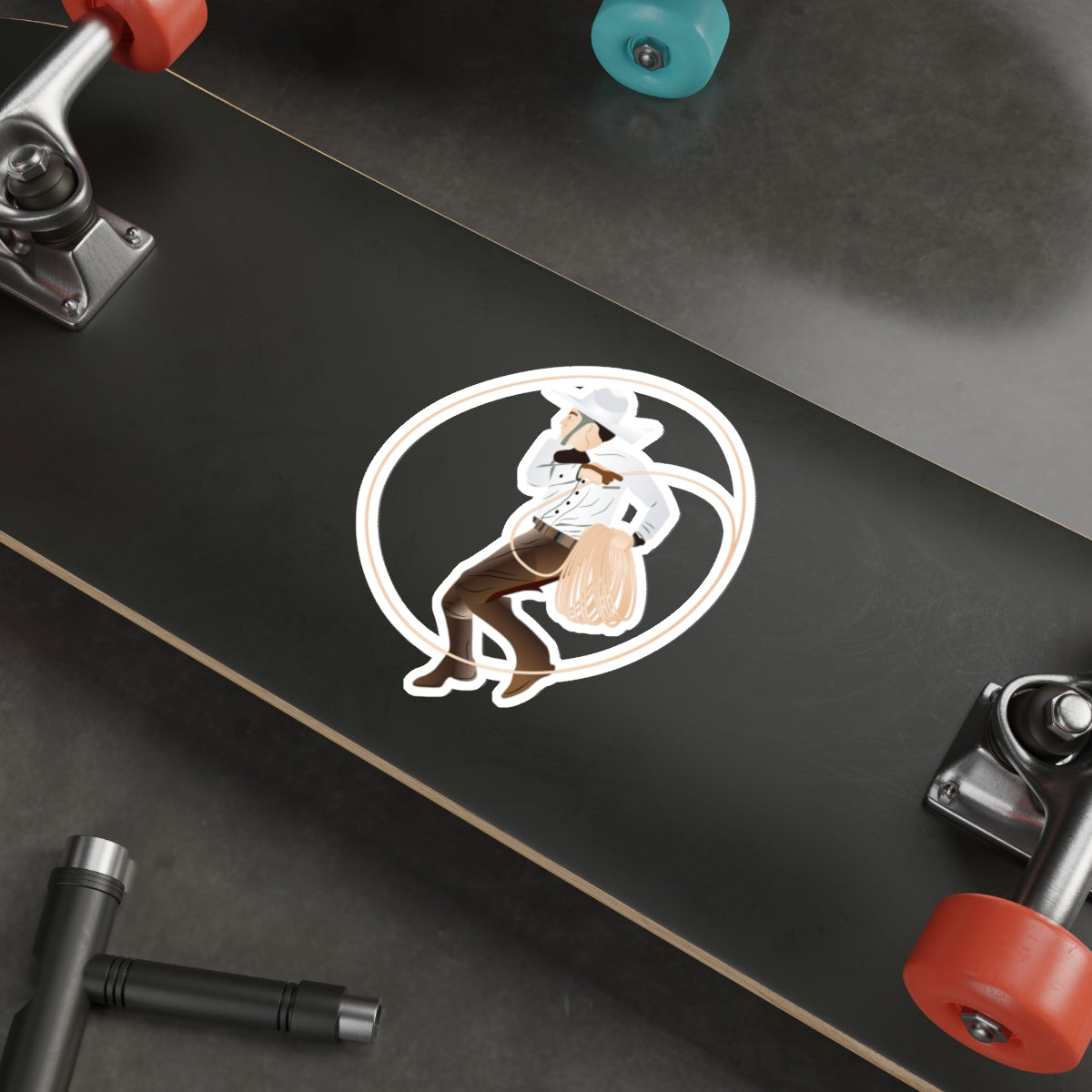 Die-cut stickers - Rodeo - Mexican Cowboy - Lariat