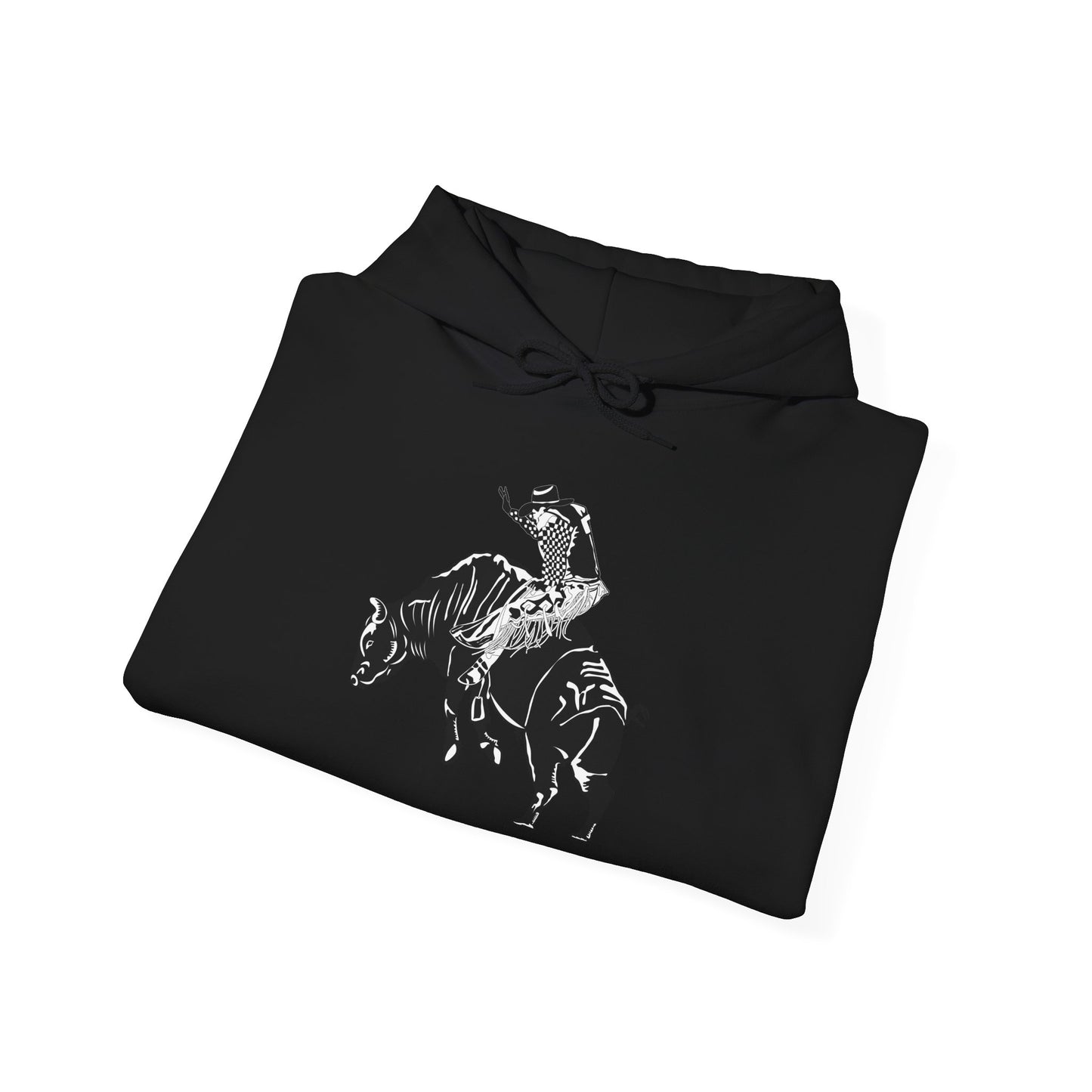Unisex Hoodie - Cowboy - Bull Rider - BW