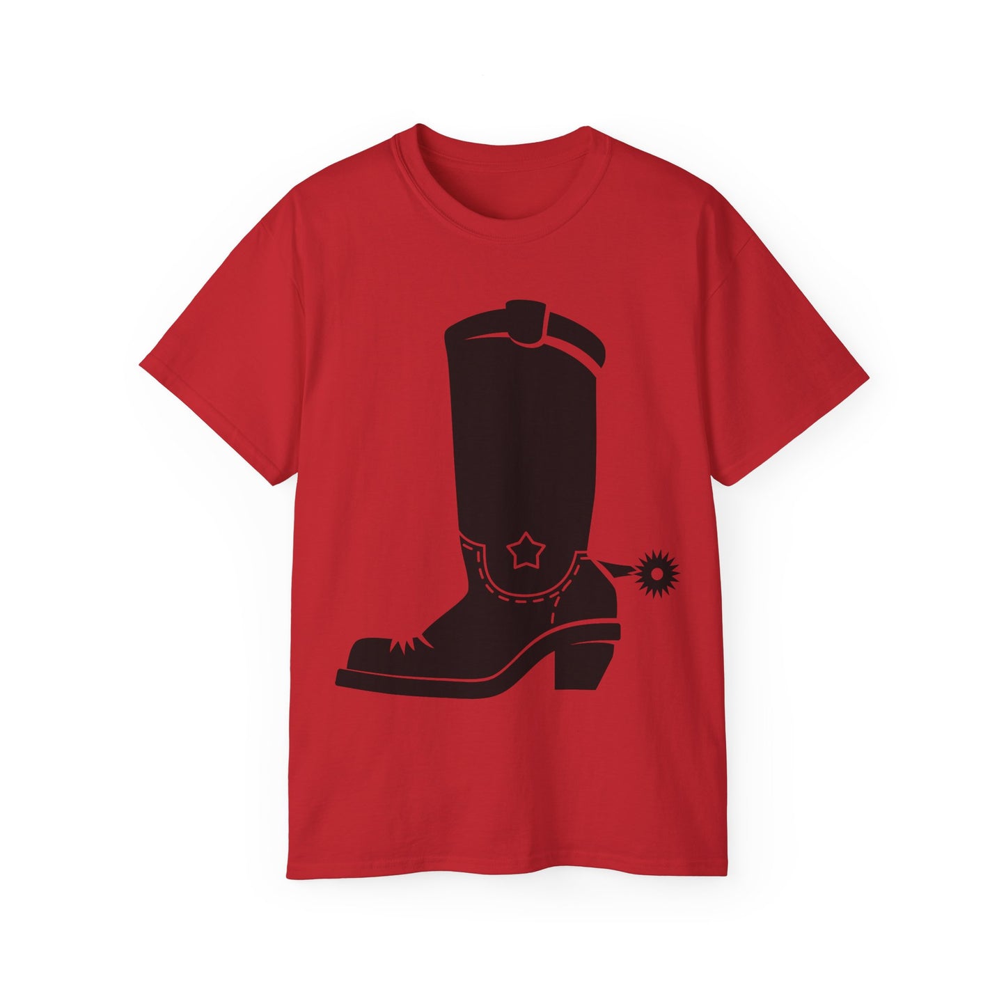 Unisex Ultra Cotton Tee - Western Boot with Spur X 300