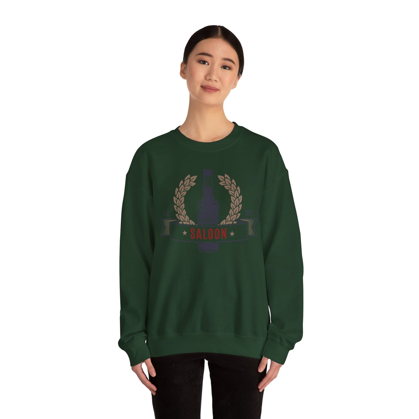 Crewneck Sweatshirt - Saloon - Whiskey