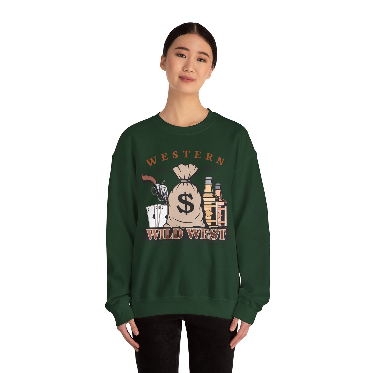 Crewneck Sweatshirt - Western - Wild West - American Legend