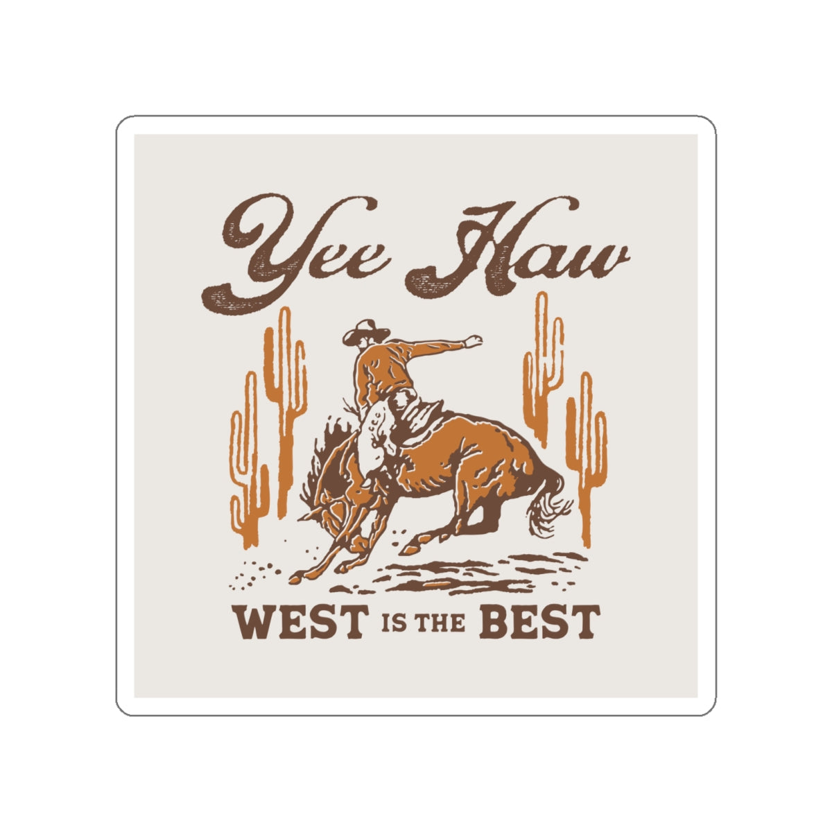 Die-cut stickers - Wild West Cowboy - Yee Haw