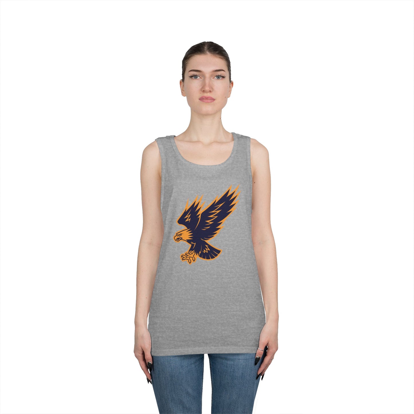 Unisex Heavy Cotton Tank Top - Attacking Eagle