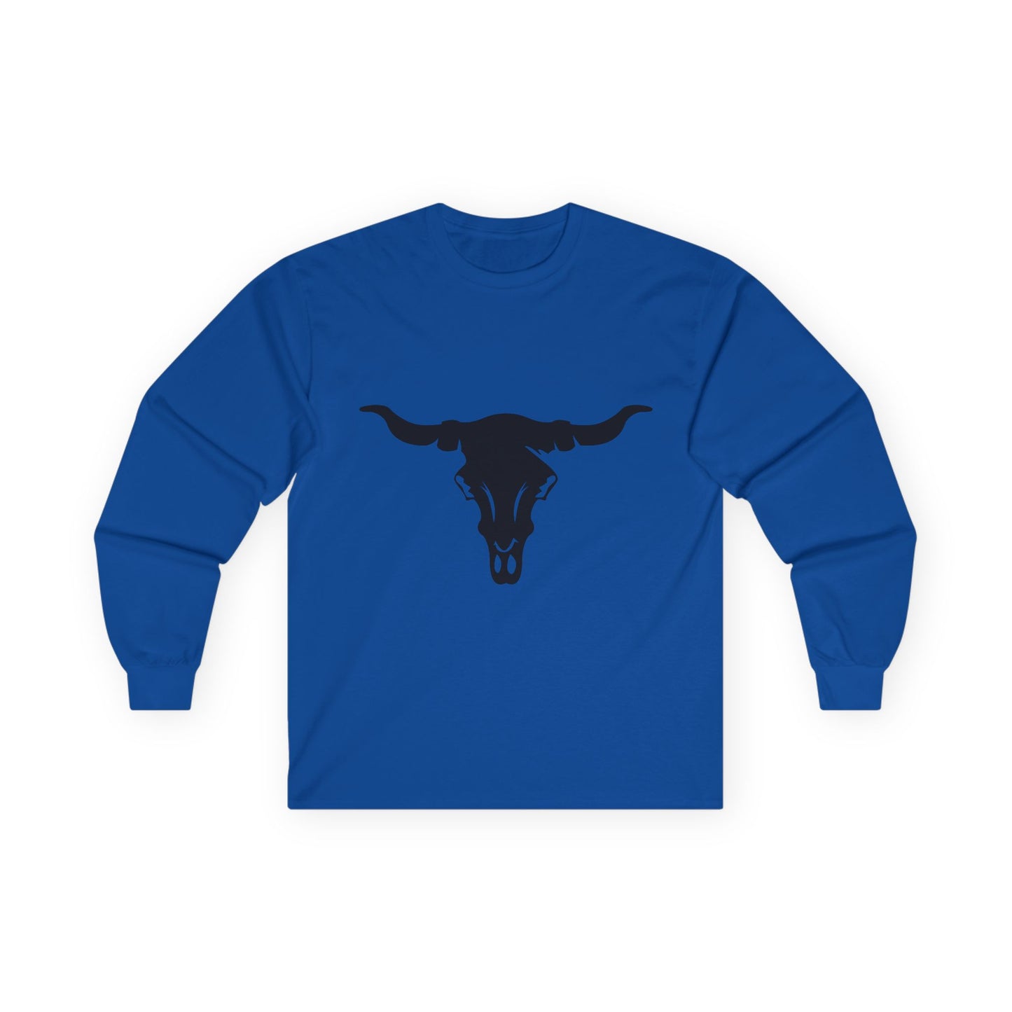 Unisex Ultra Cotton Long Sleeve Tee - Cattle Skull X 300