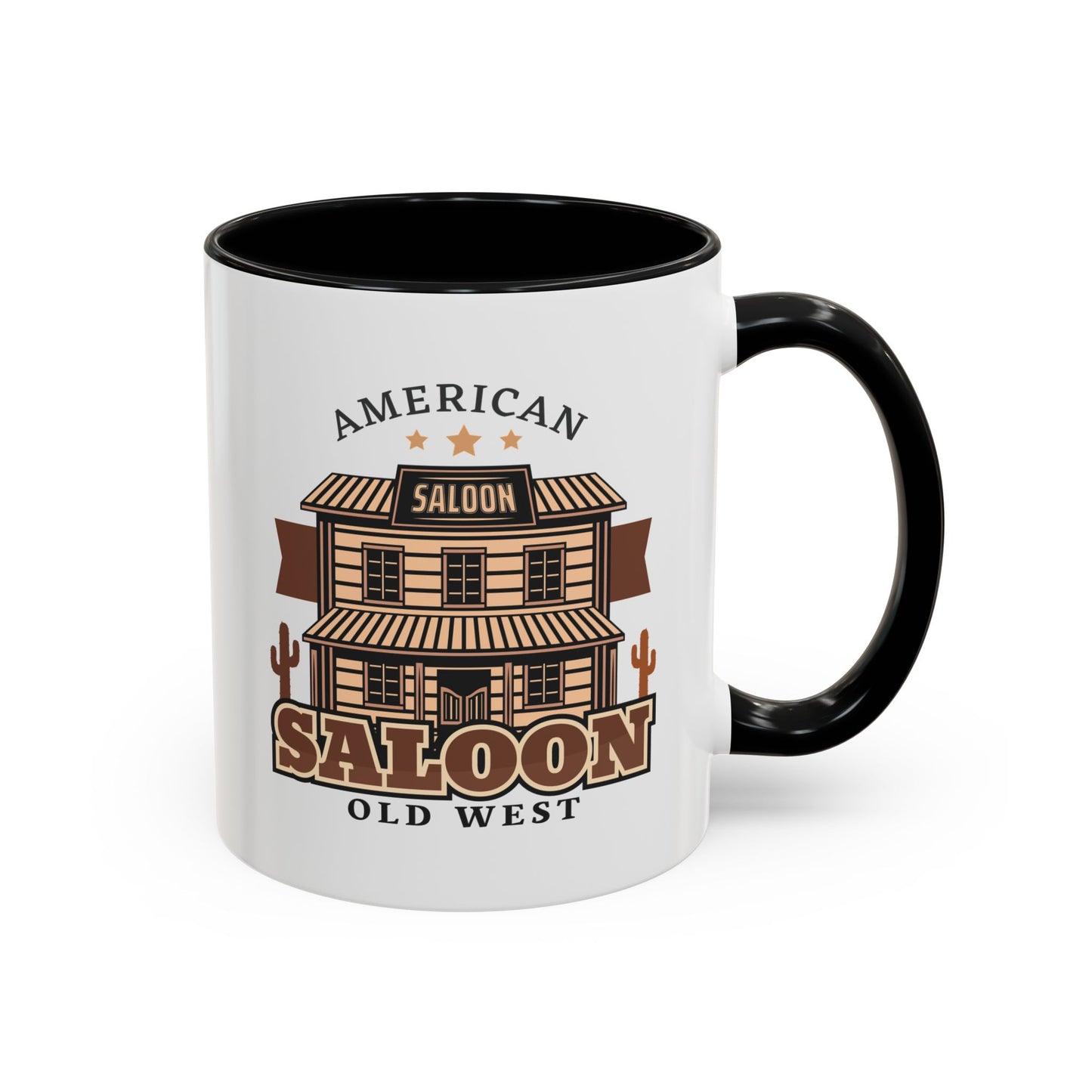 Accent Coffee Mug (11, 15oz) - American Cowboy - Saloon - Wild West